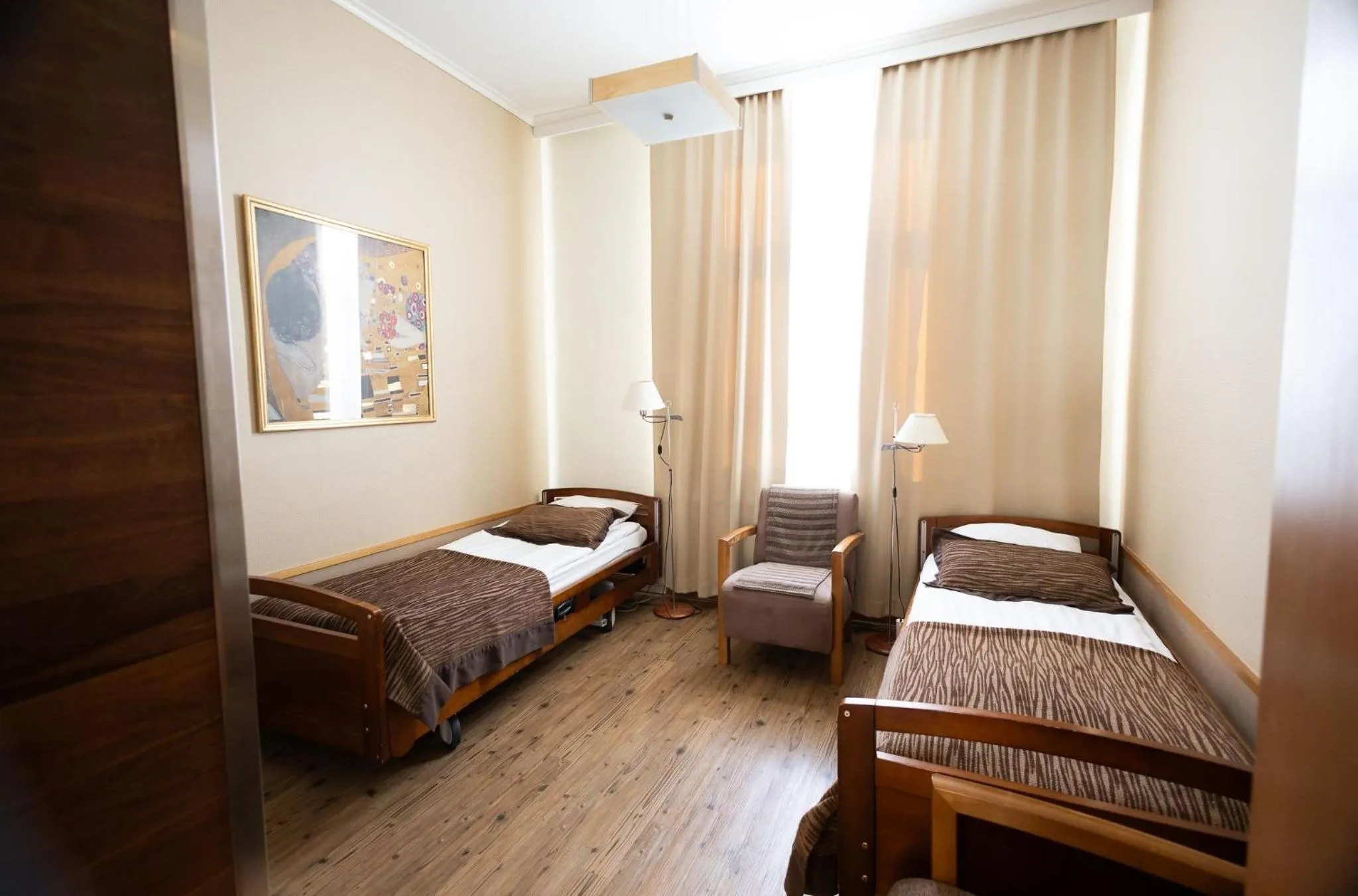Bed in Hotel Kruunupuisto