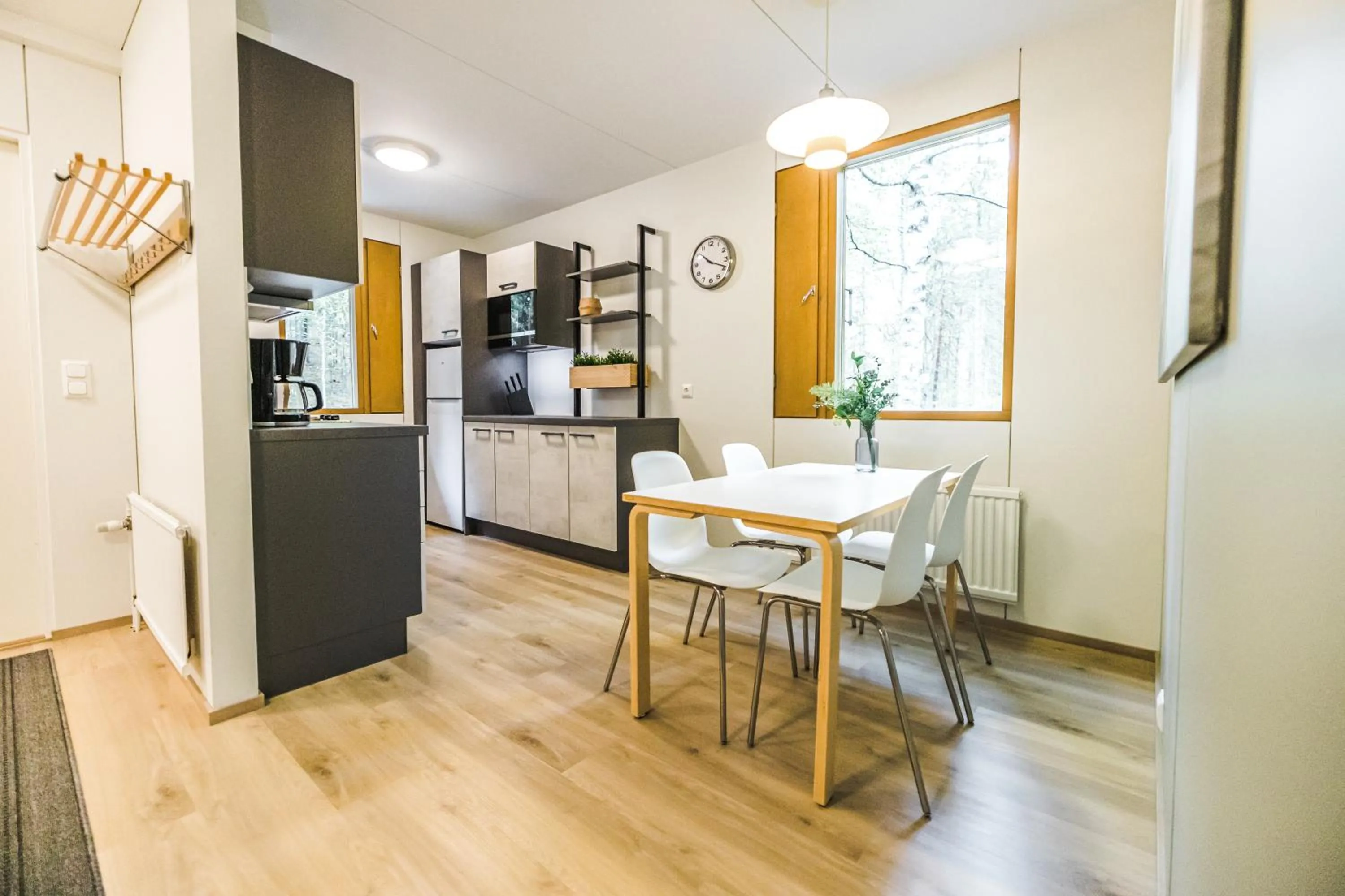 Kitchen or kitchenette in Hotel Kruunupuisto