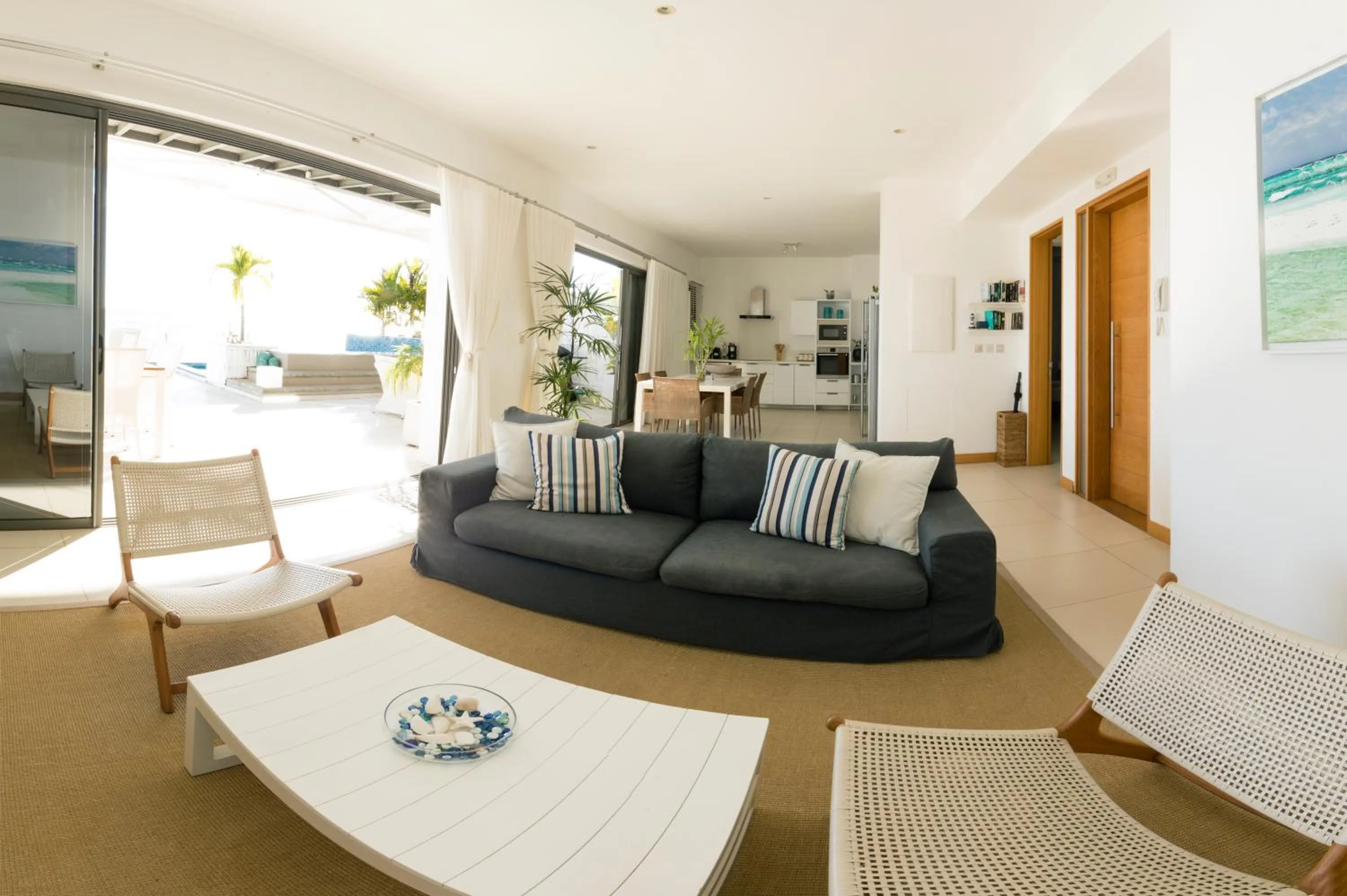 Living room in Open Sky Penthouse