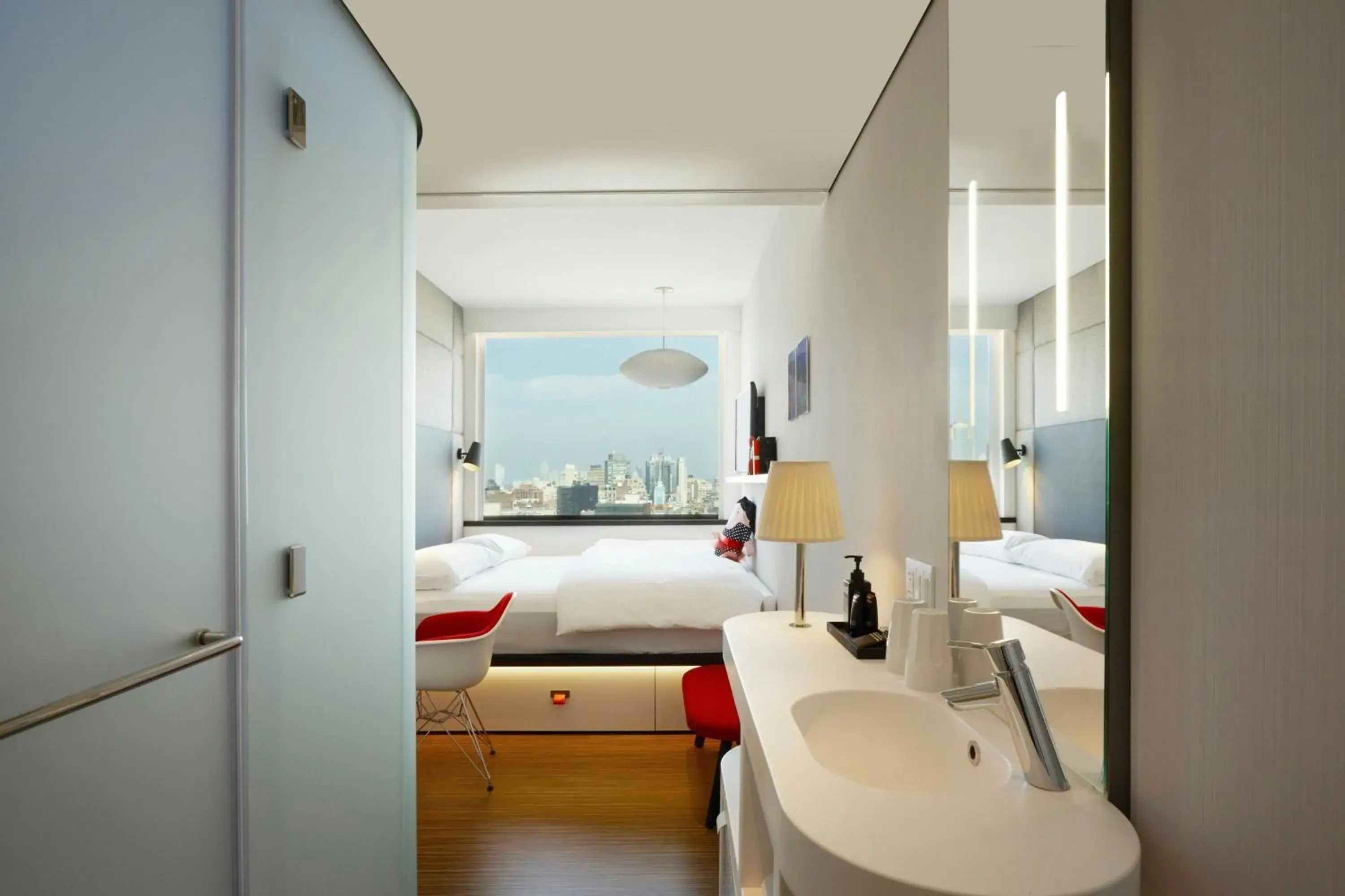 Bedroom, Bed in citizenM New York Bowery Bedroom, Bed in citizenM New York Bowery