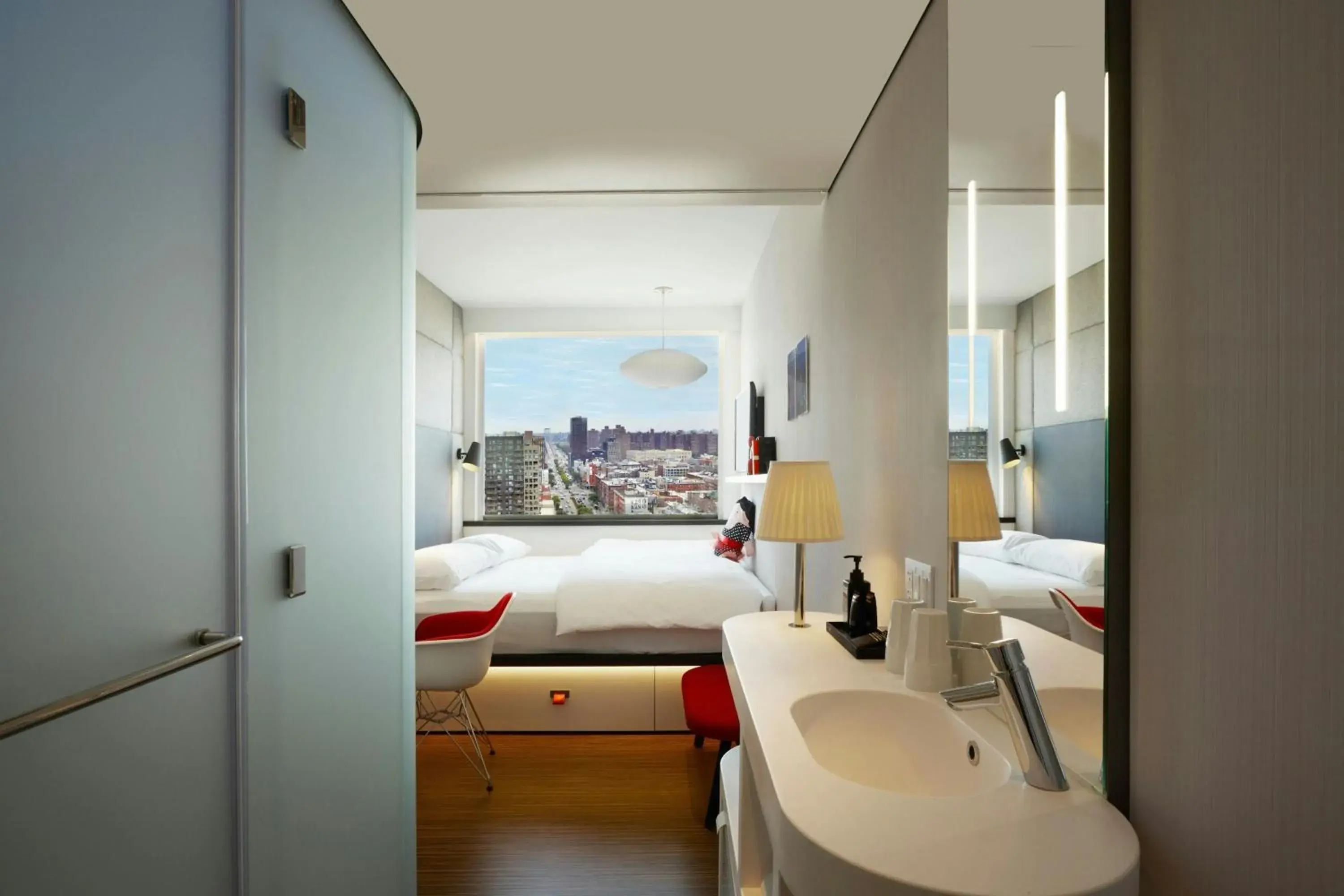 Bedroom, Bed in citizenM New York Bowery Bedroom, Bed in citizenM New York Bowery