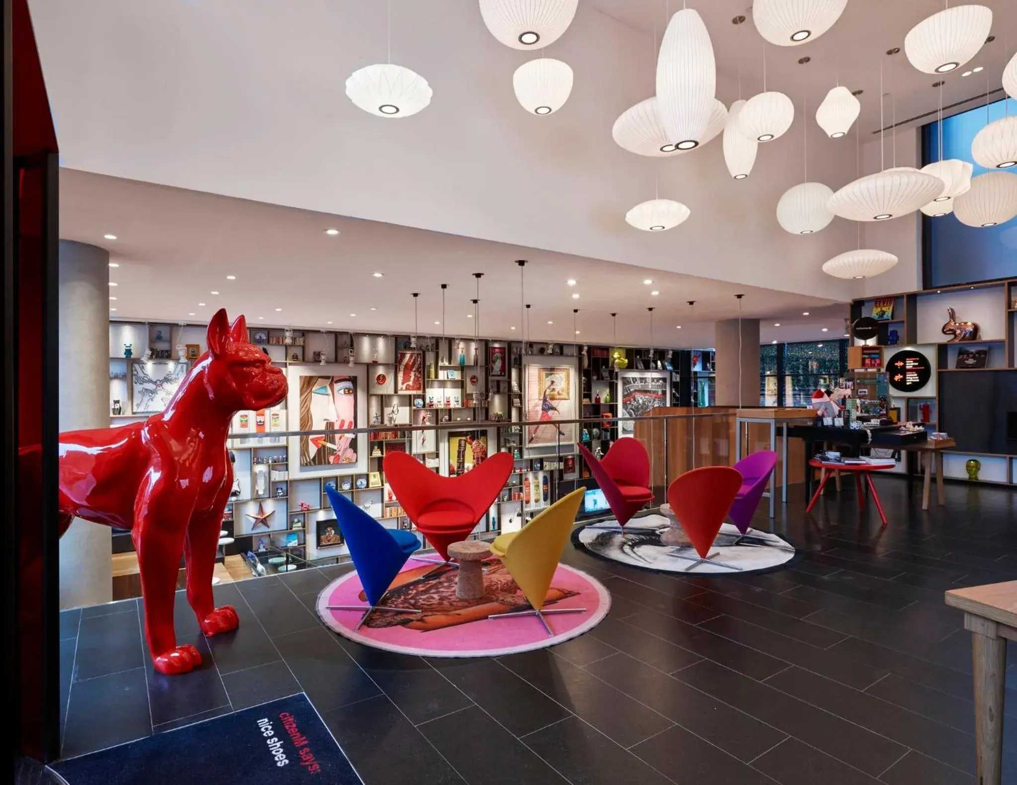 Lobby or reception in citizenM New York Bowery Lobby or reception in citizenM New York Bowery