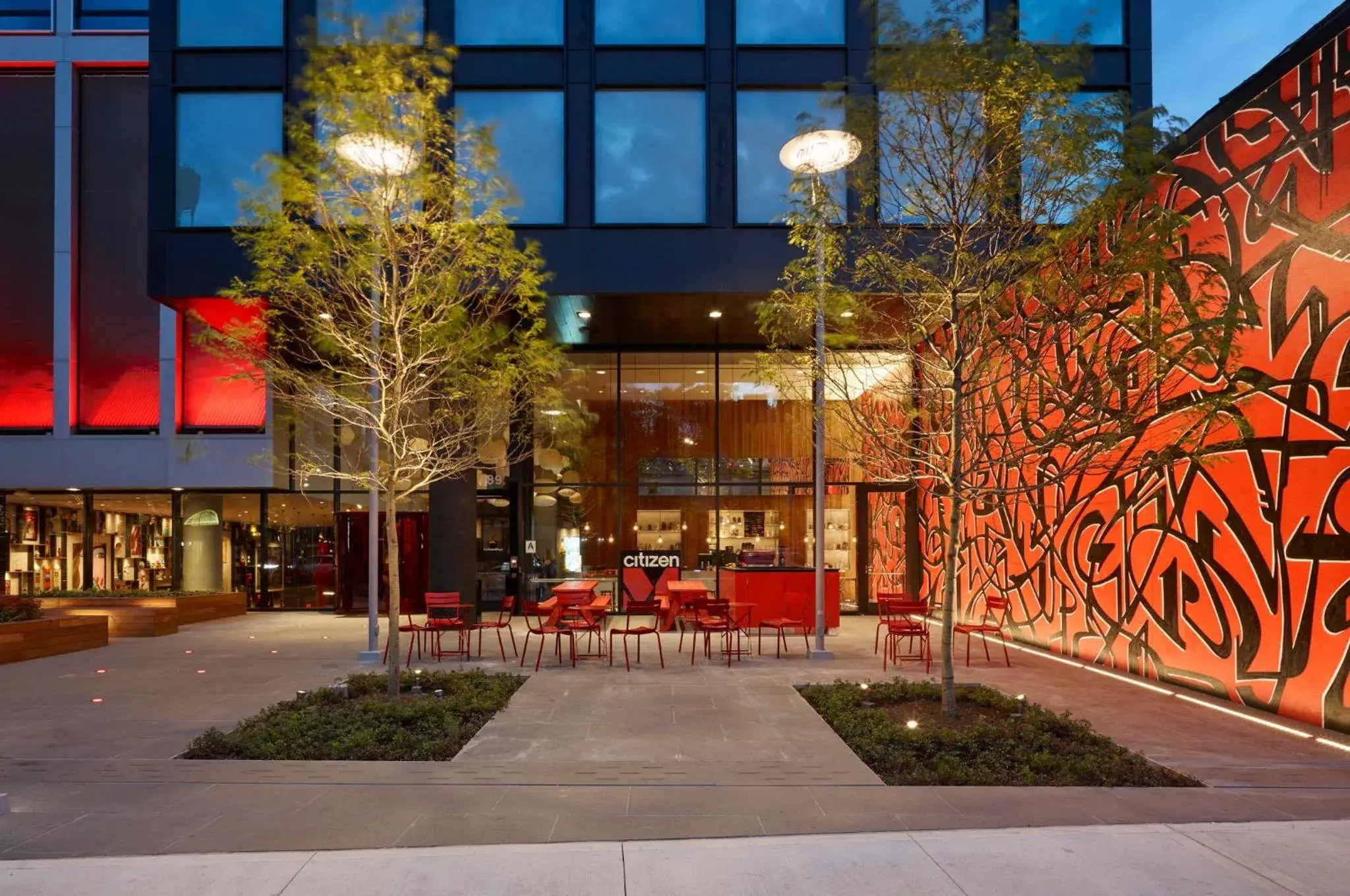 Facade/entrance in citizenM New York Bowery Facade/entrance in citizenM New York Bowery