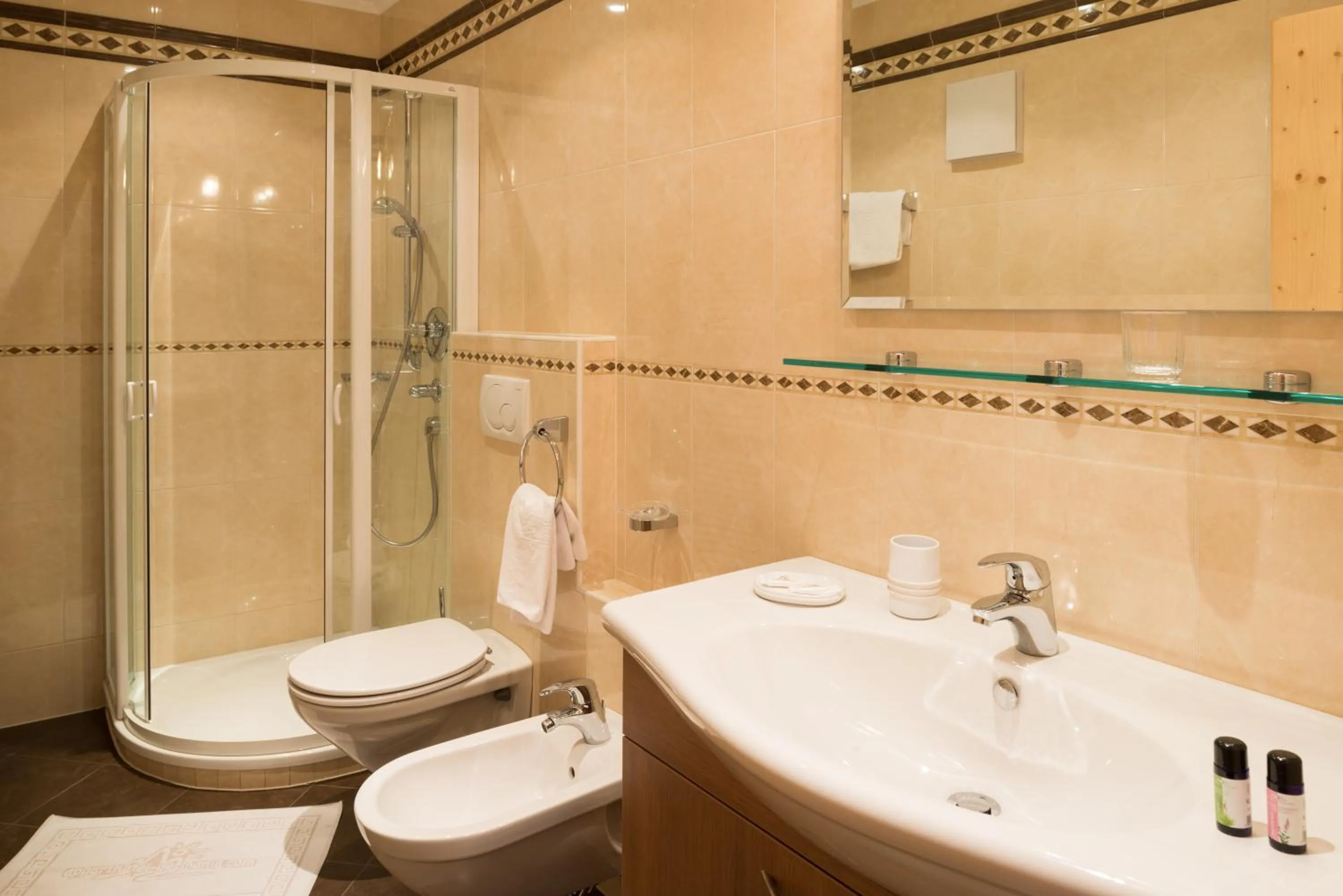 Shower in Apparthotel Germania