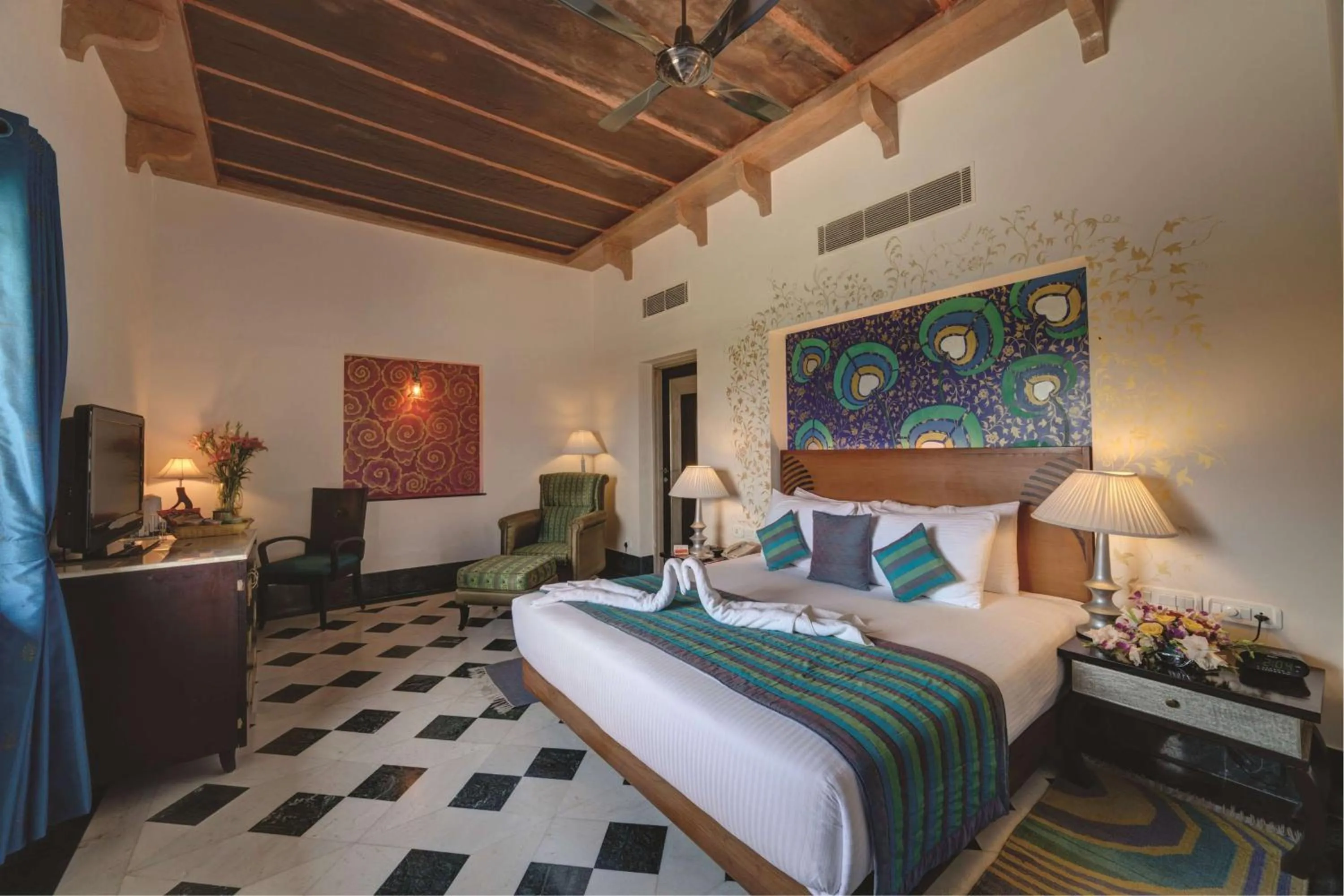 Photo of the whole room, Bed in Ramada by Wyndham Udaipur Resort and Spa