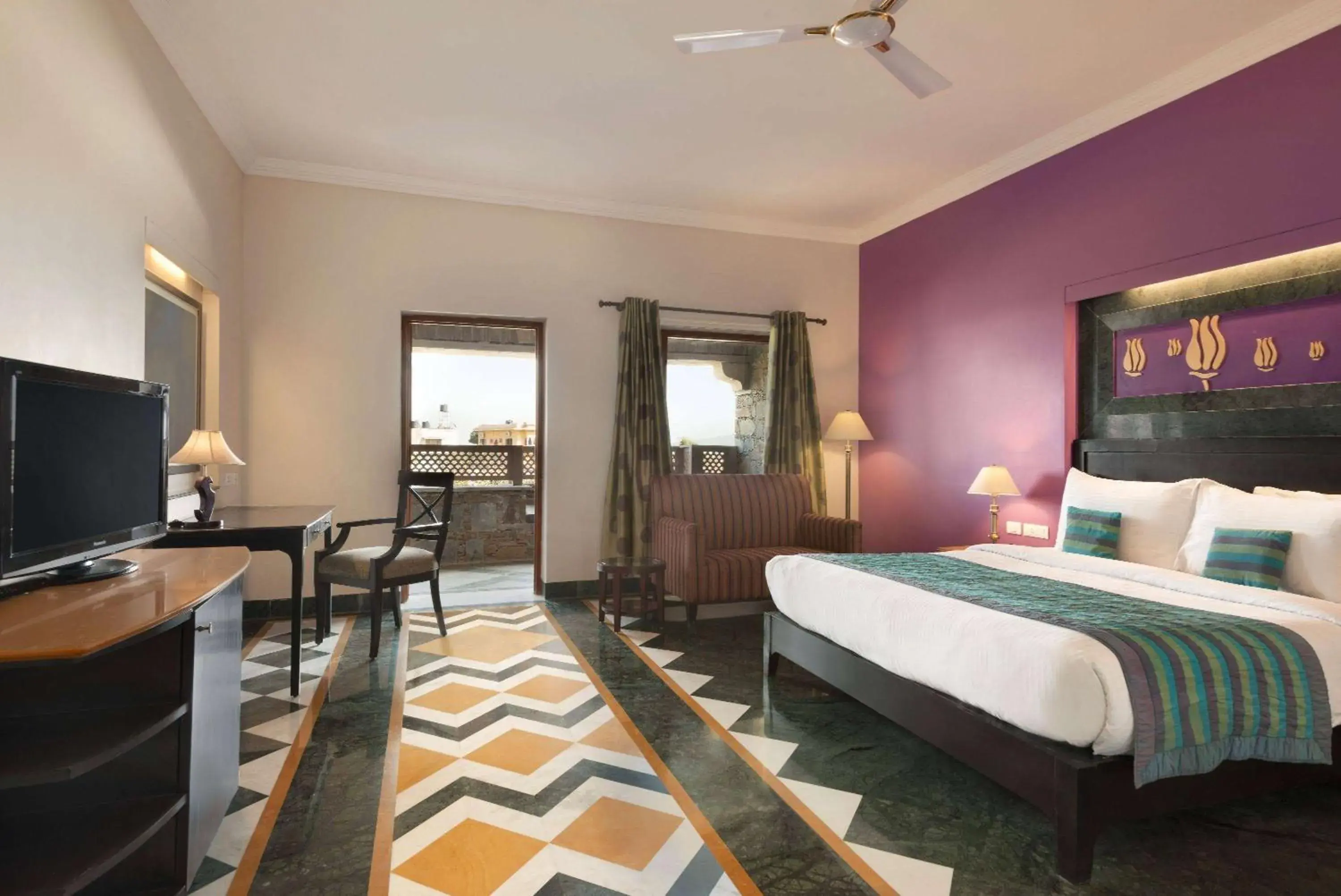 Photo of the whole room, Bed in Ramada by Wyndham Udaipur Resort and Spa Photo of the whole room, Bed in Ramada by Wyndham Udaipur Resort and Spa