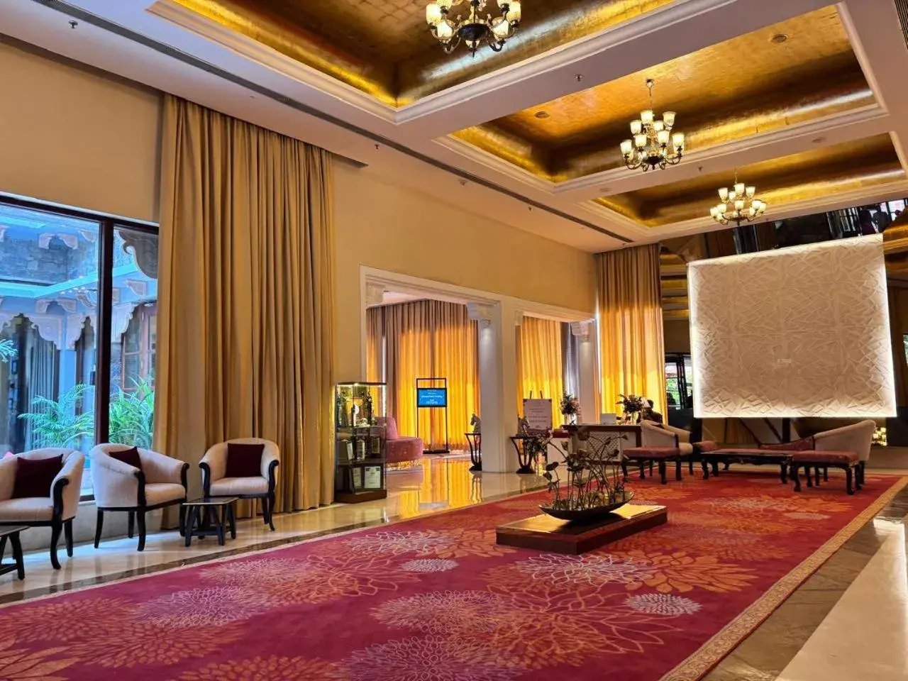 Lobby or reception in Ramada by Wyndham Udaipur Resort and Spa Lobby or reception in Ramada by Wyndham Udaipur Resort and Spa