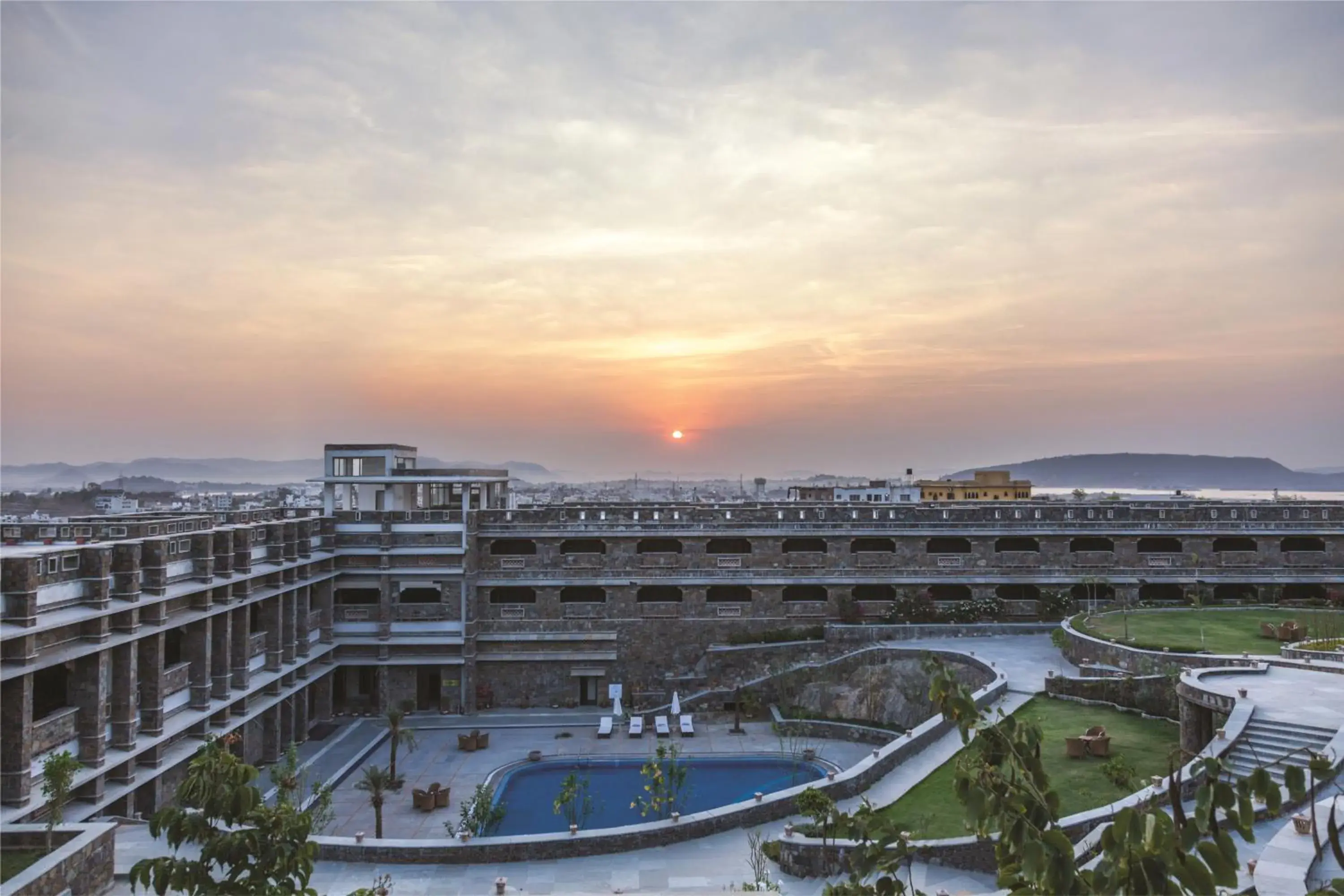 Swimming pool in Ramada by Wyndham Udaipur Resort and Spa Swimming pool in Ramada by Wyndham Udaipur Resort and Spa