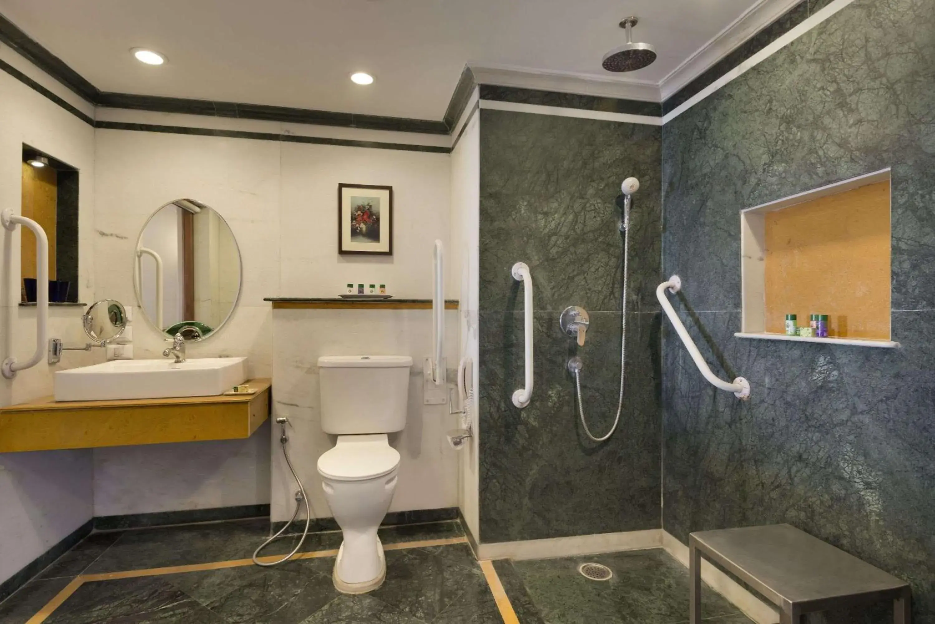 Bathroom in Ramada by Wyndham Udaipur Resort and Spa Bathroom in Ramada by Wyndham Udaipur Resort and Spa