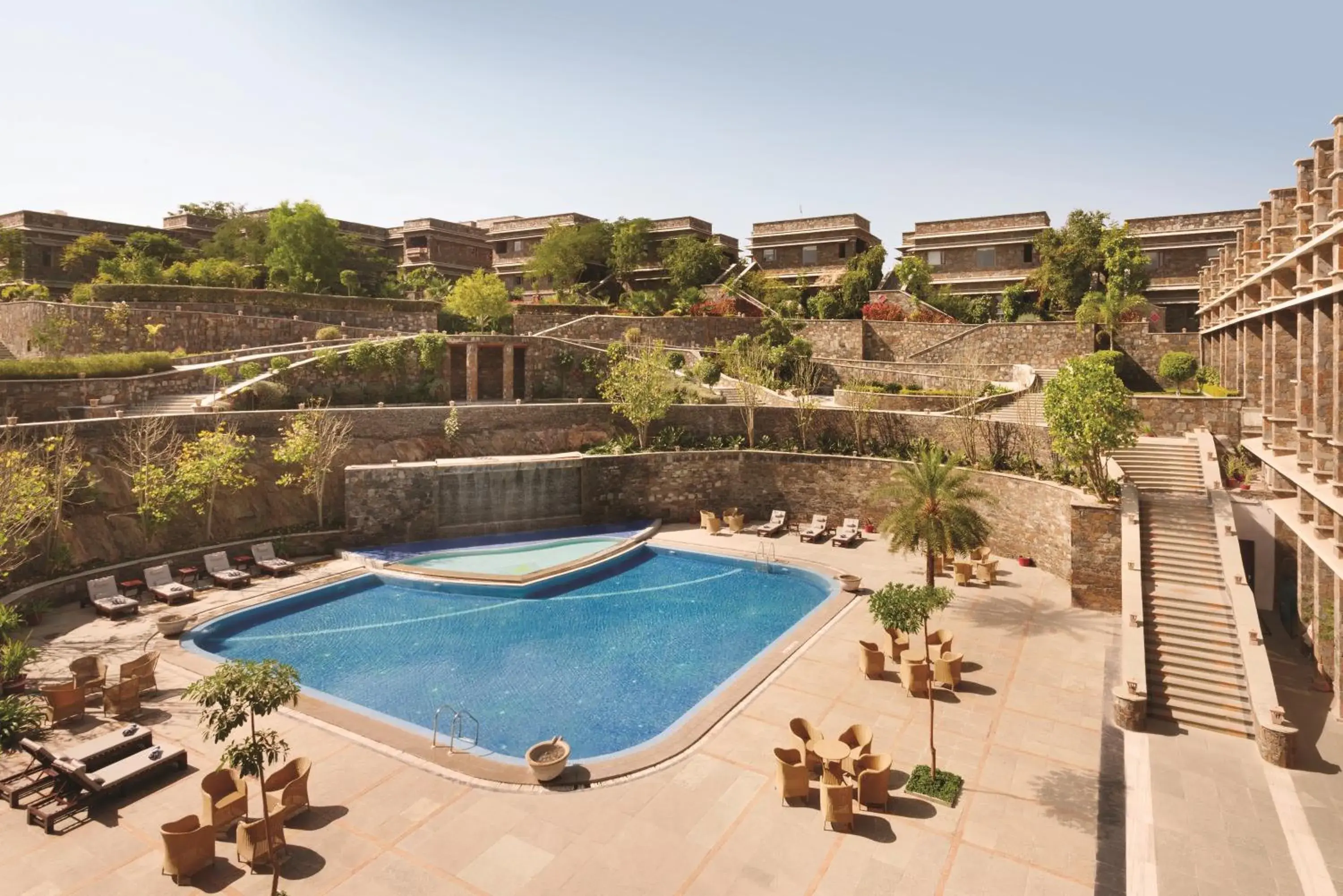 Pool view in Ramada by Wyndham Udaipur Resort and Spa Pool view in Ramada by Wyndham Udaipur Resort and Spa