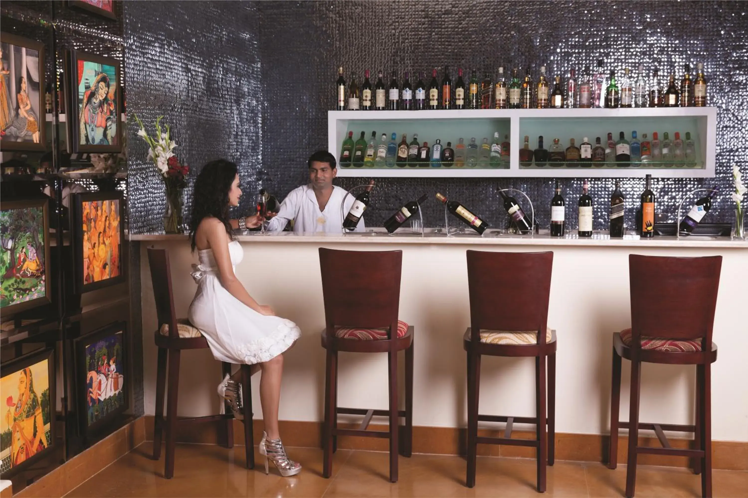 Lounge or bar in Ramada by Wyndham Udaipur Resort and Spa Lounge or bar in Ramada by Wyndham Udaipur Resort and Spa