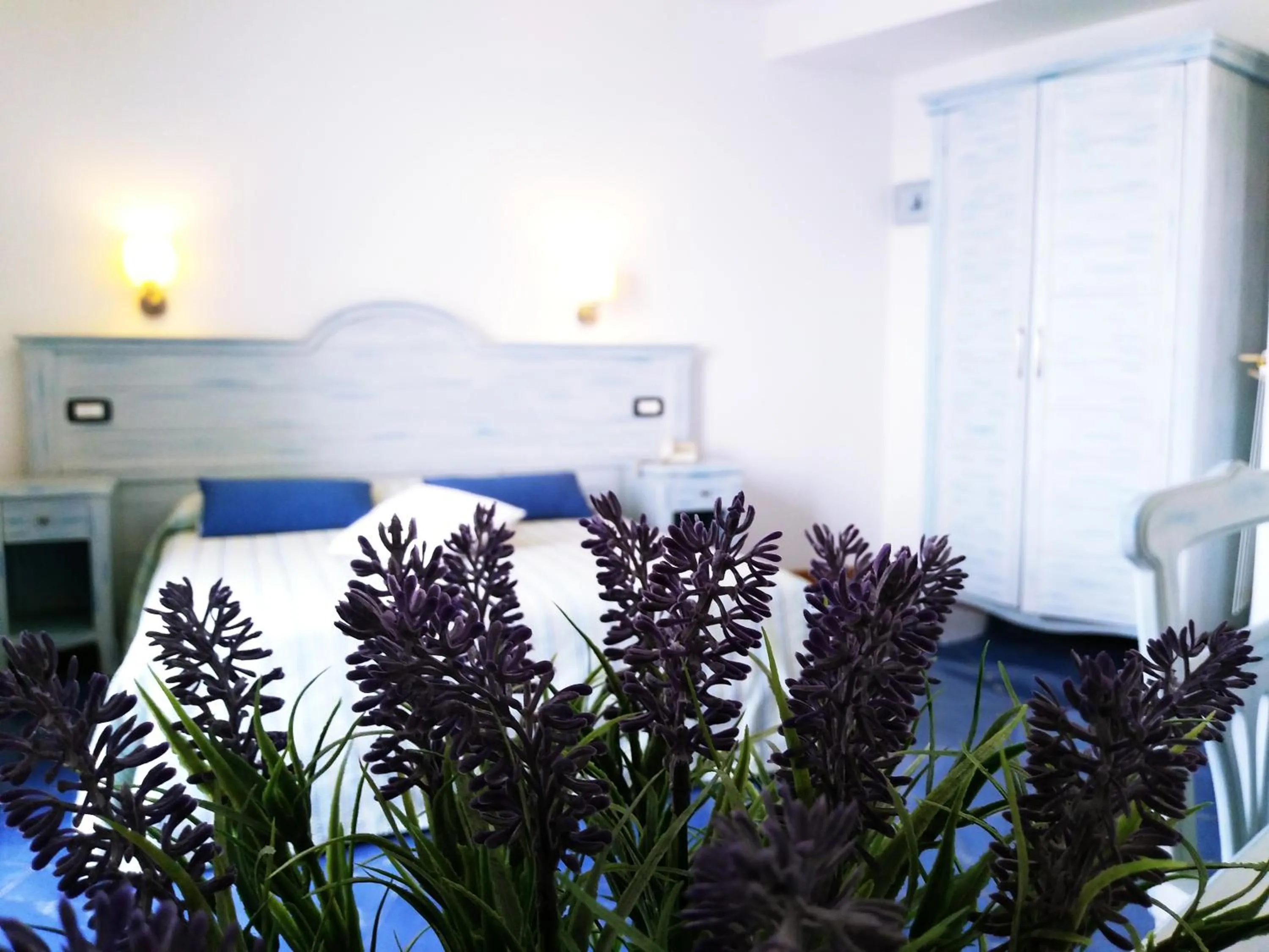 Bed in Blue Moon Hotel