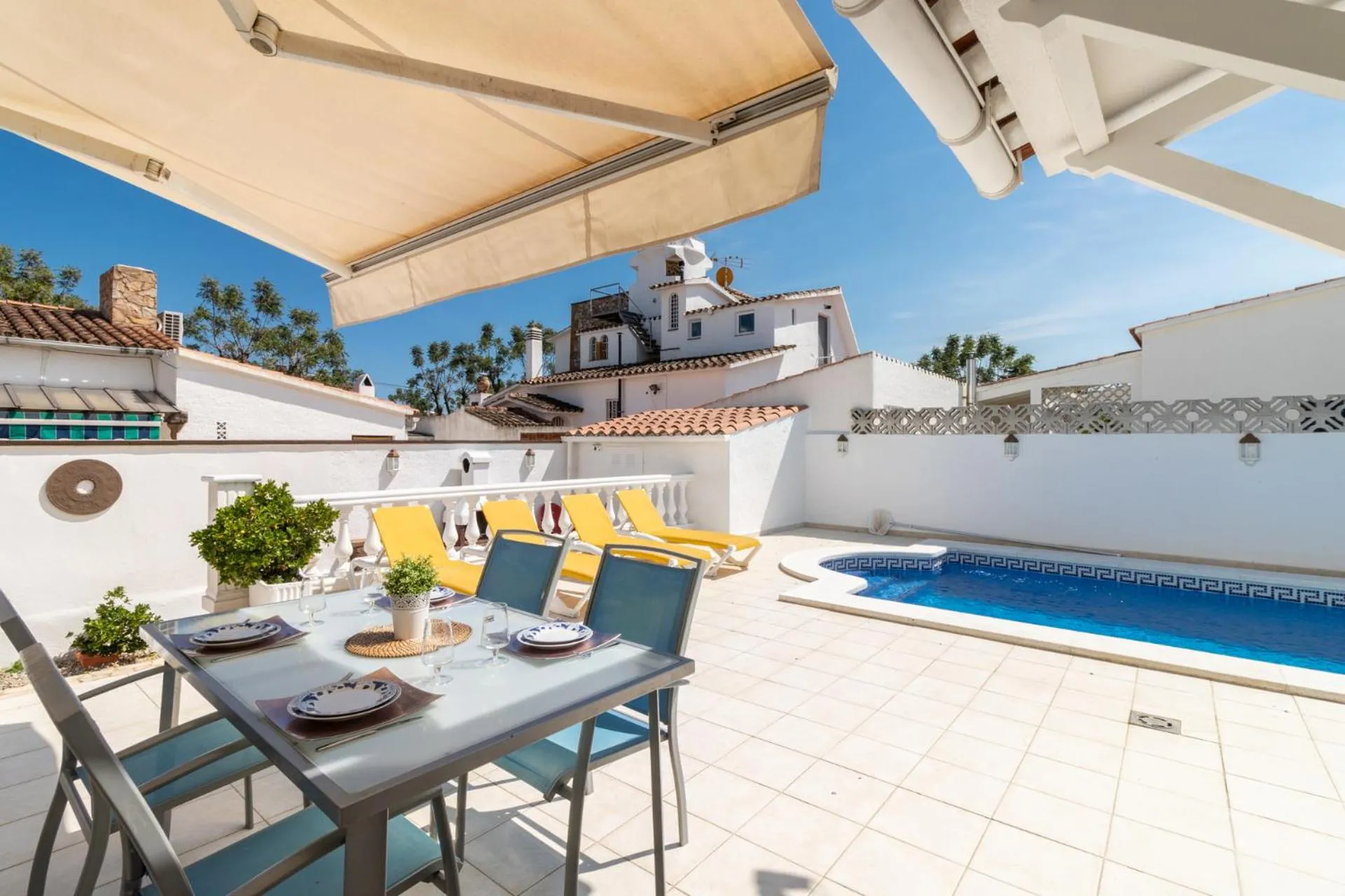 Balcony/Terrace in Goldhome - Montseny 11 - Private heated pool