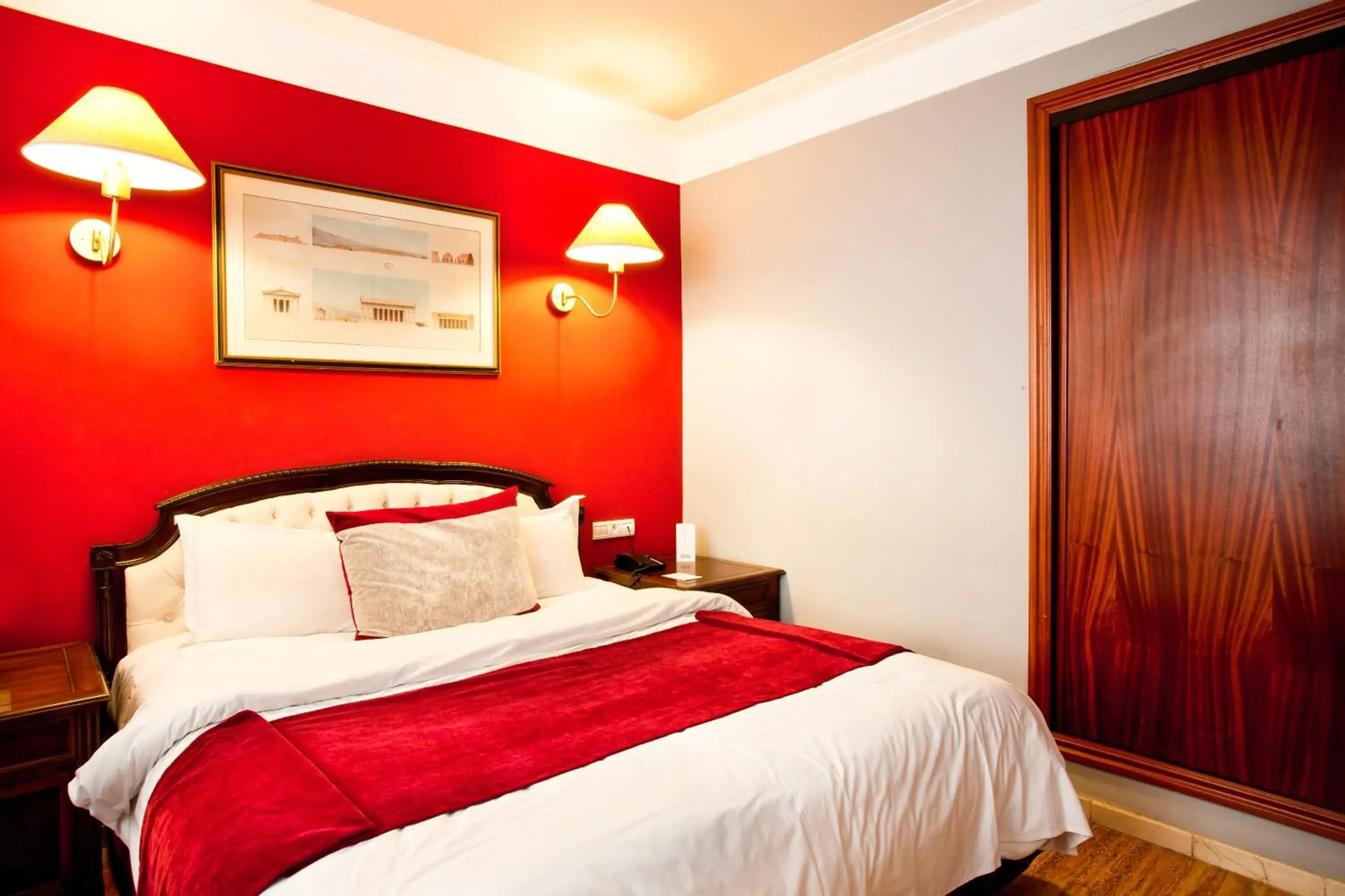 Bed in Hôtel Les Saisons Bed in Hôtel Les Saisons