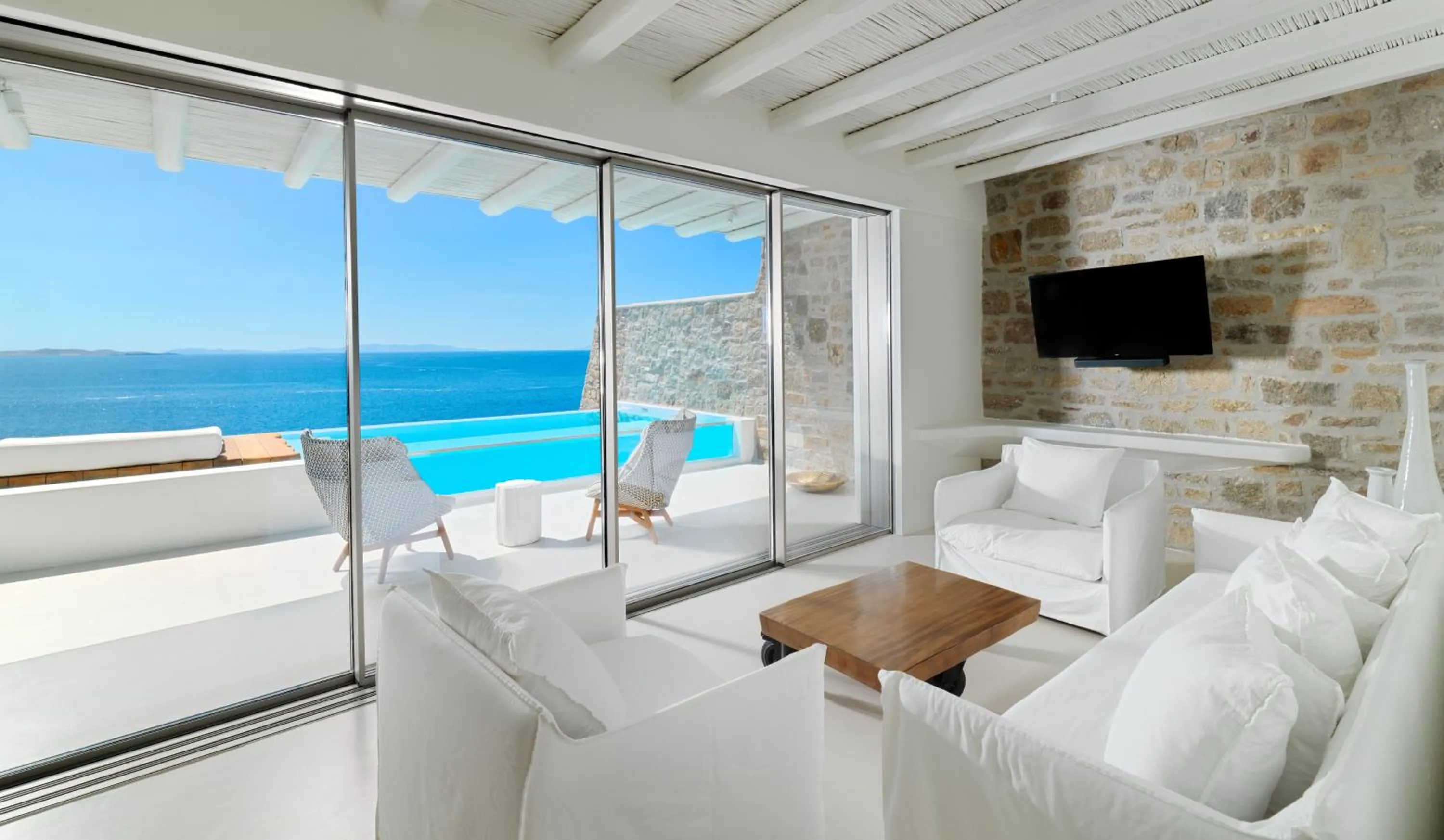 Patio in Cavo Tagoo Mykonos