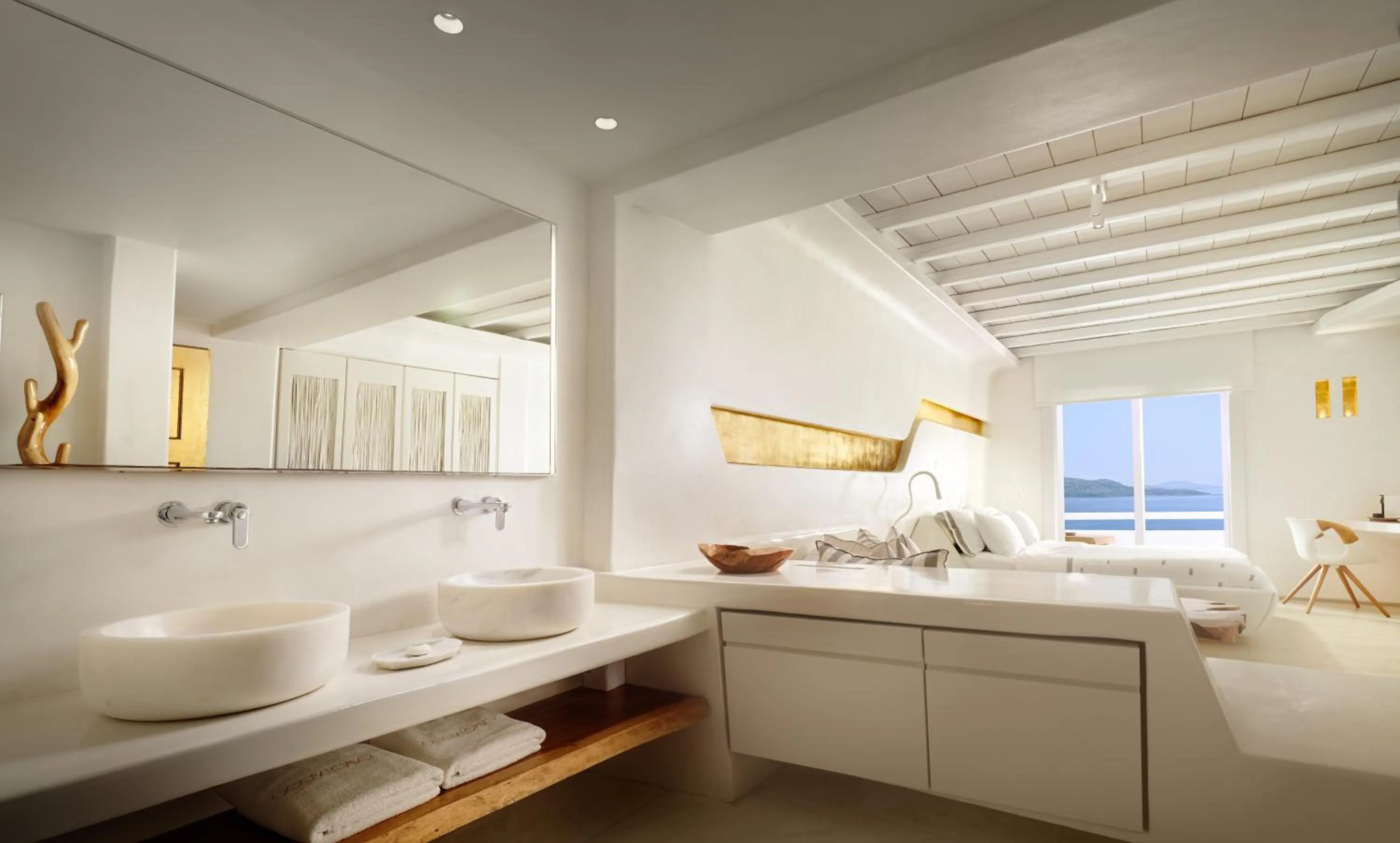 Bathroom in Cavo Tagoo Mykonos