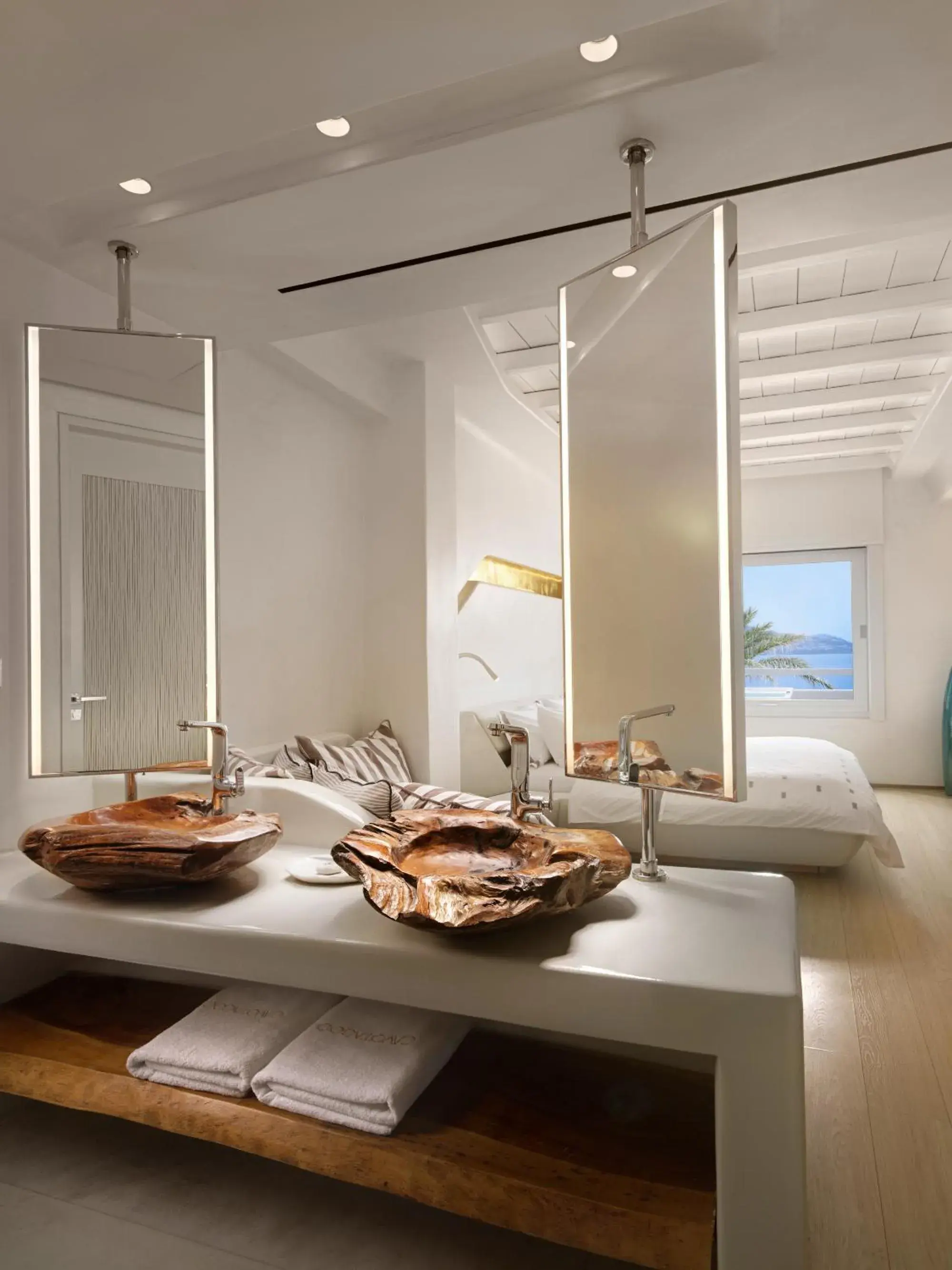 Bed in Cavo Tagoo Mykonos Bed in Cavo Tagoo Mykonos