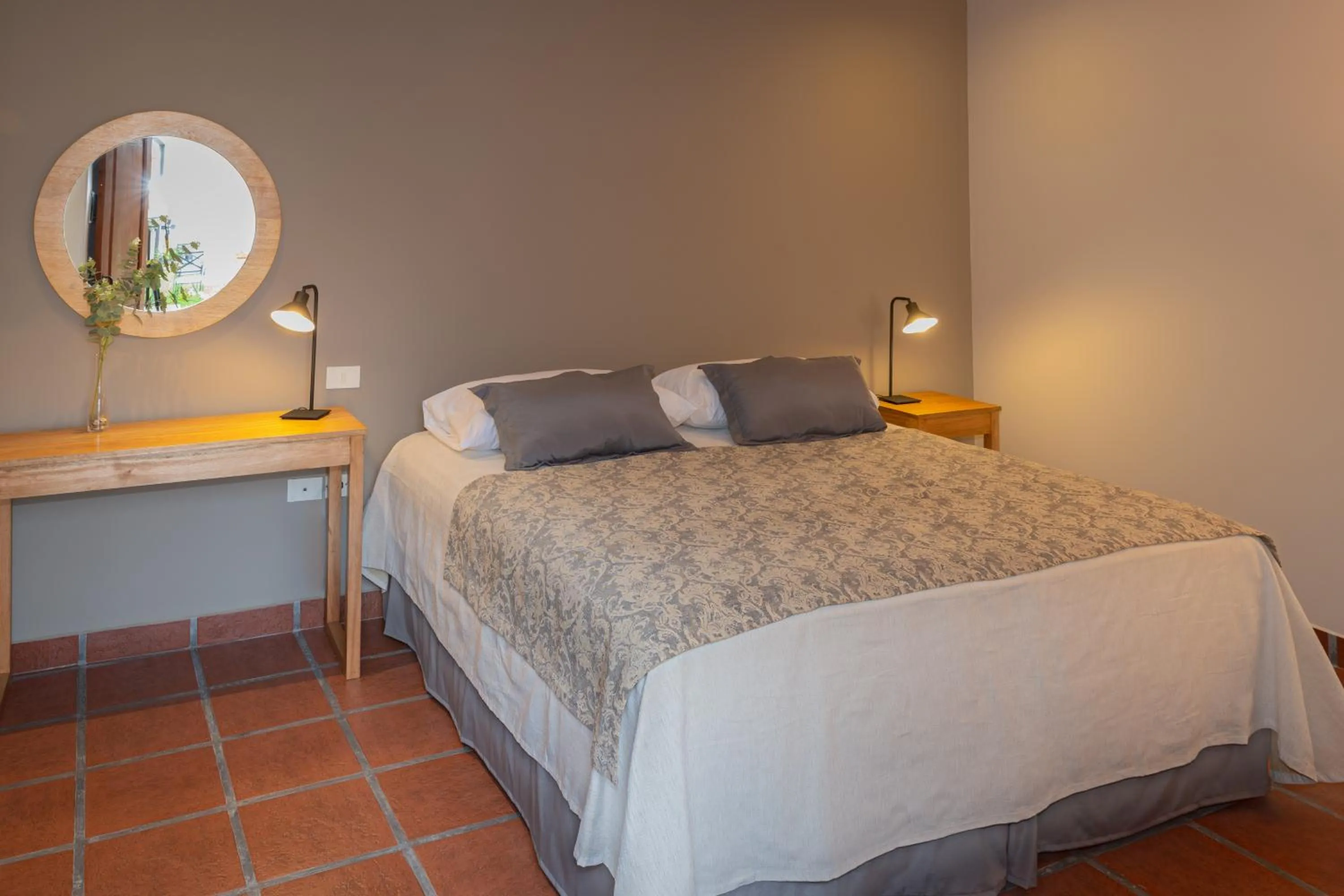 Bed in El Arribo Hotel