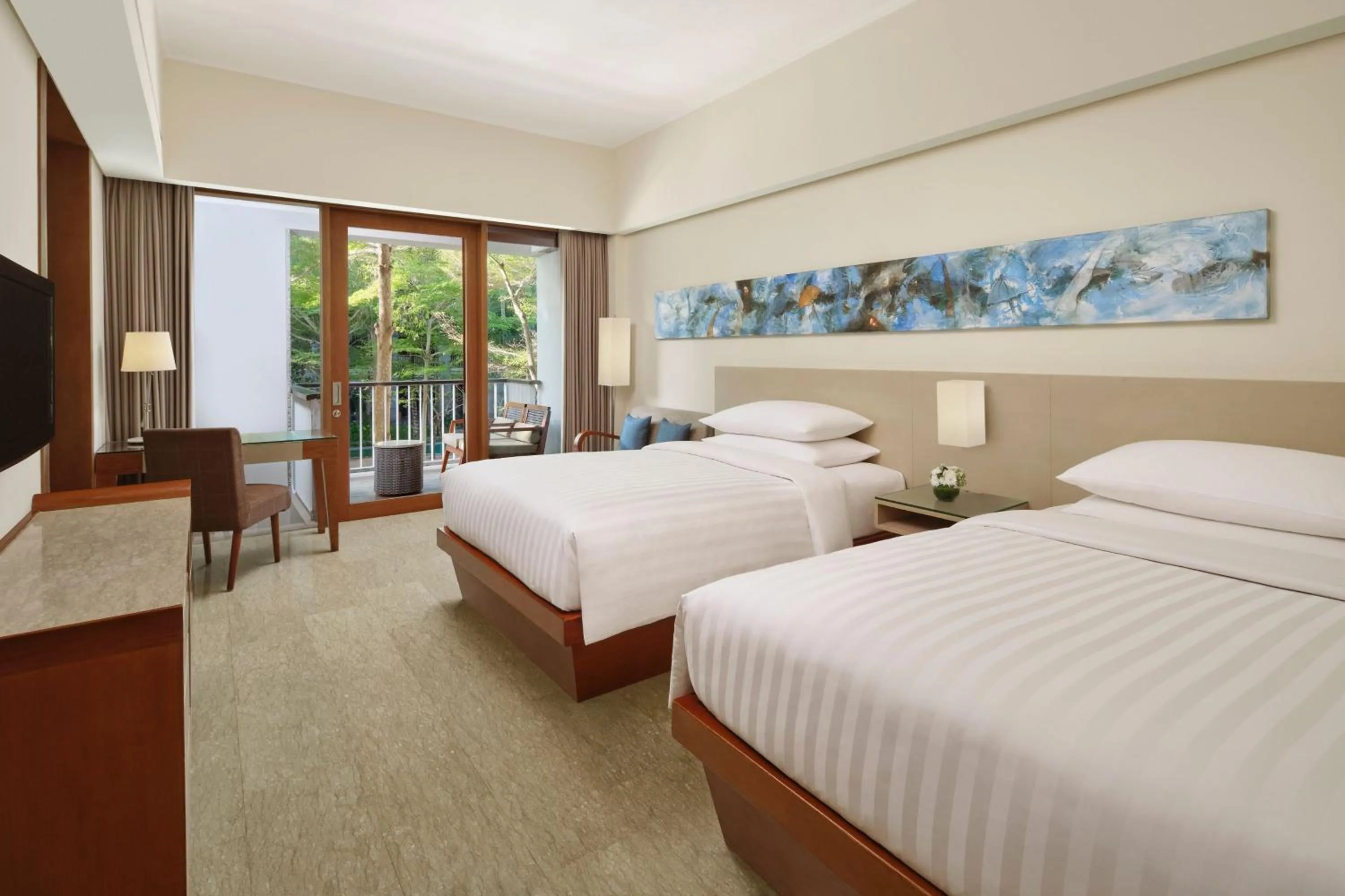 Swimming pool, Bed in Courtyard by Marriott Bali Nusa Dua Resort