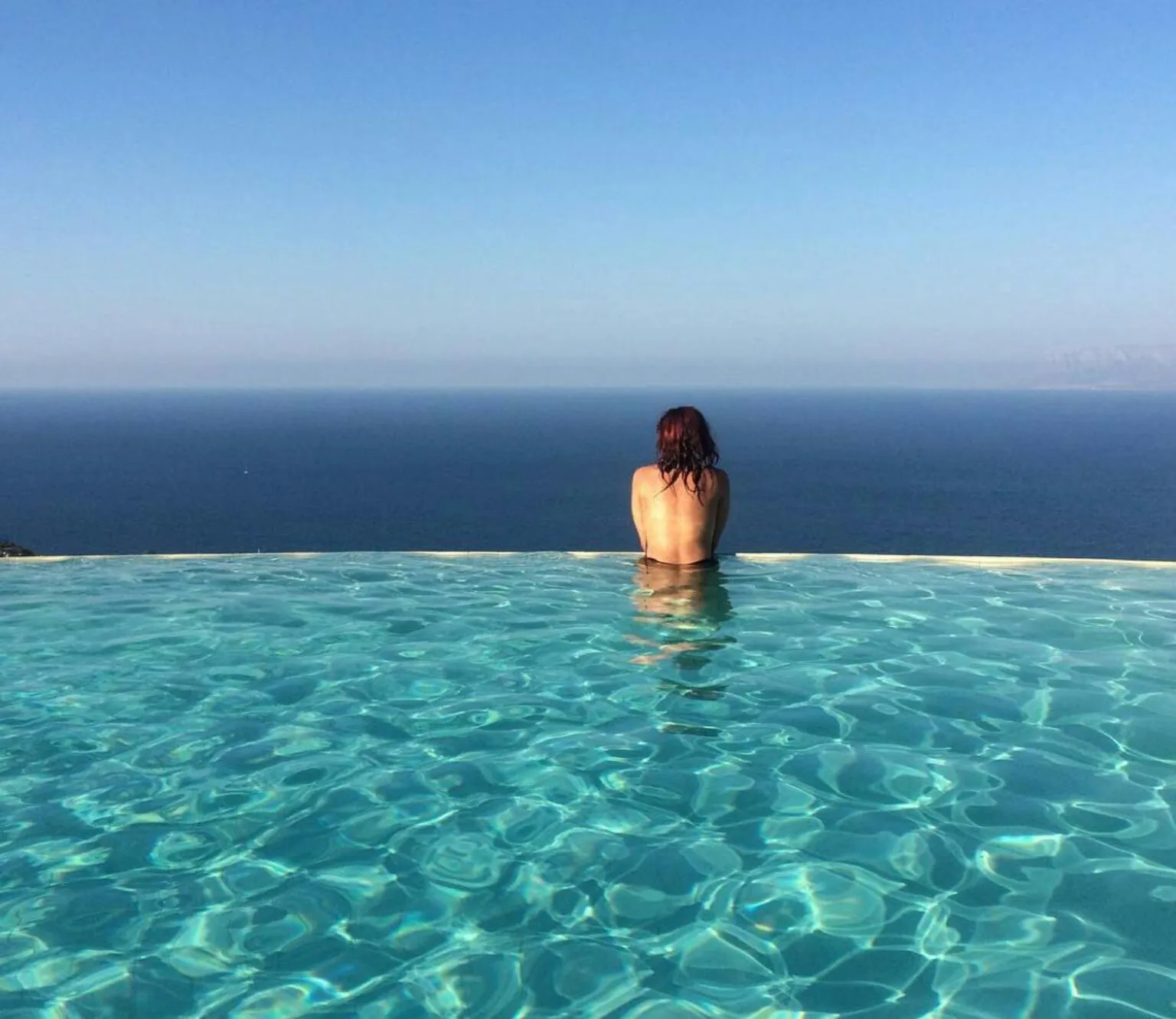 Pool view in Hotel Antica Cascina Del Golfo