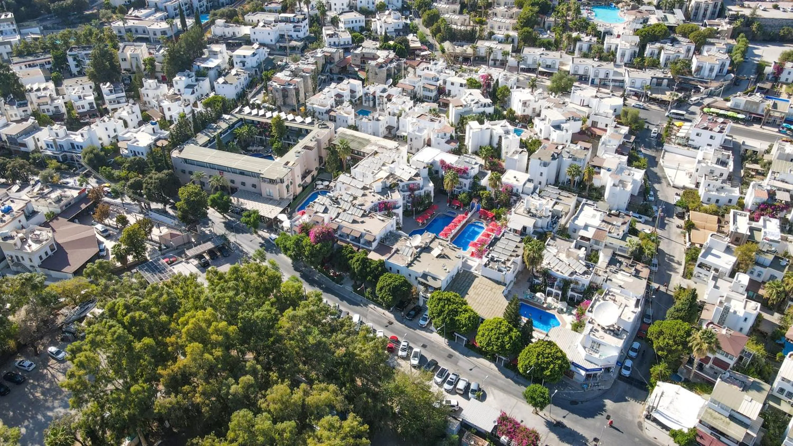 Bird's eye view in The Hello Hotel