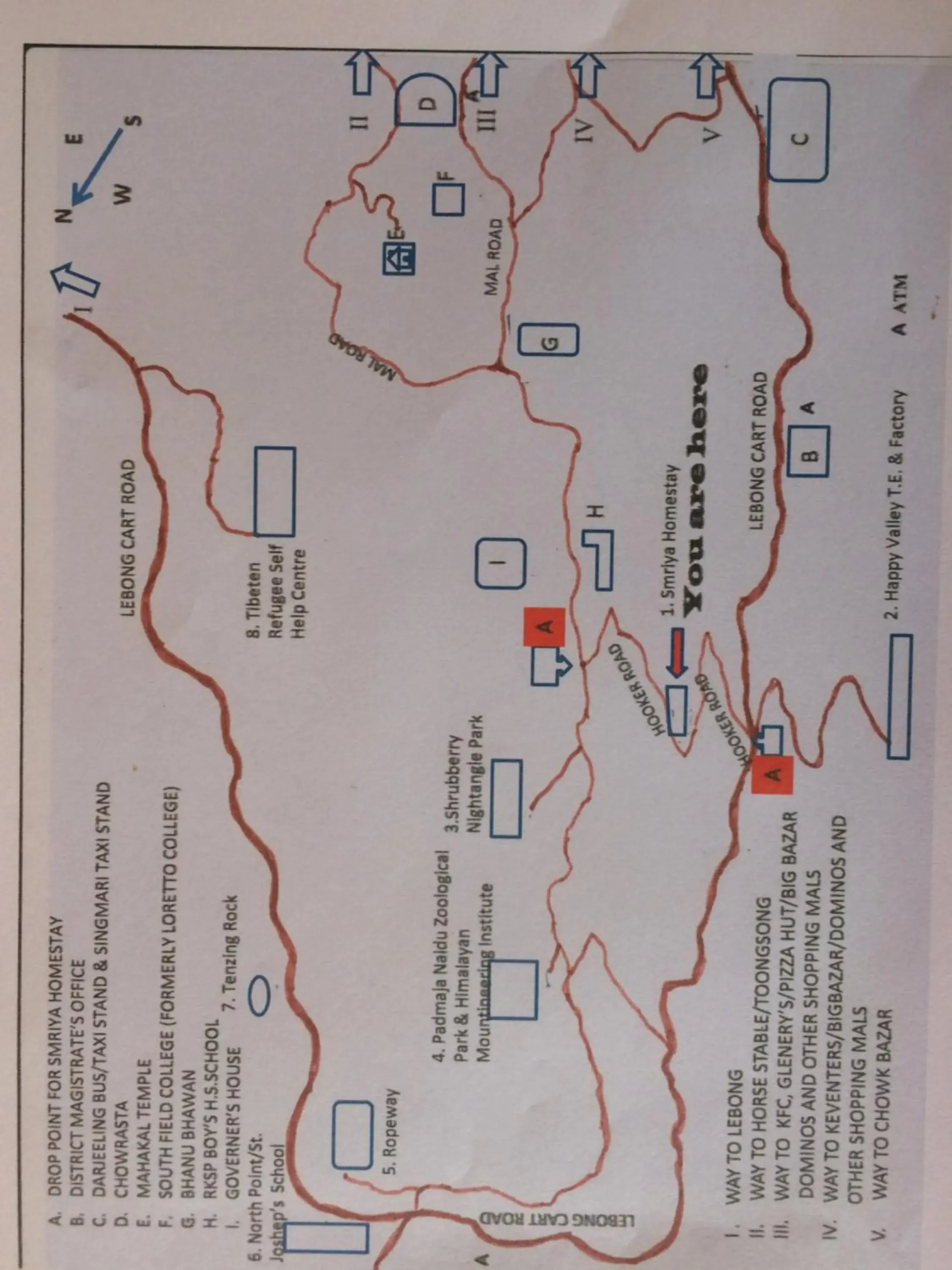 Bird's eye view in Smriya Homestay Bird's eye view in Smriya Homestay