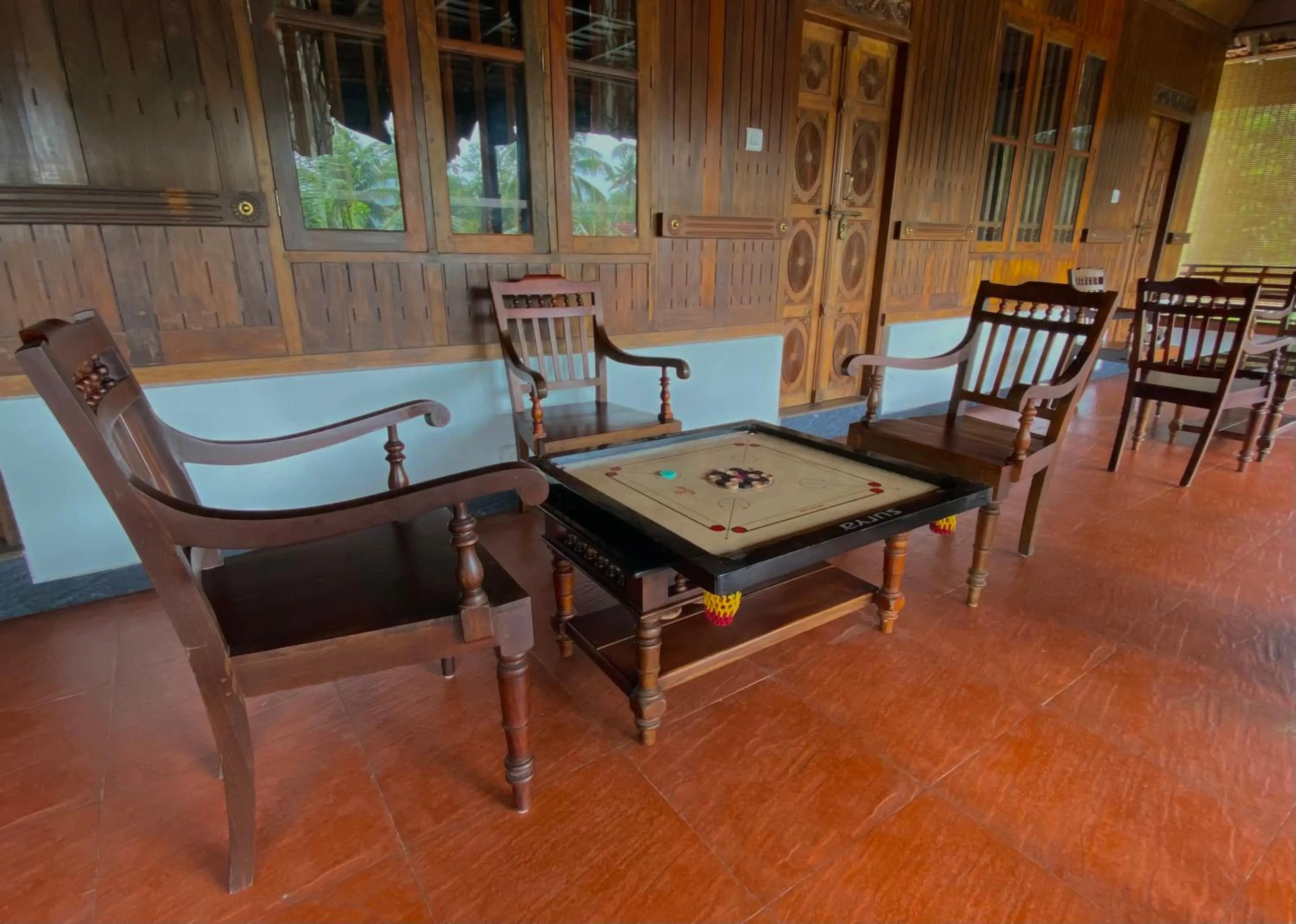 Seating area in Marari Green Villas
