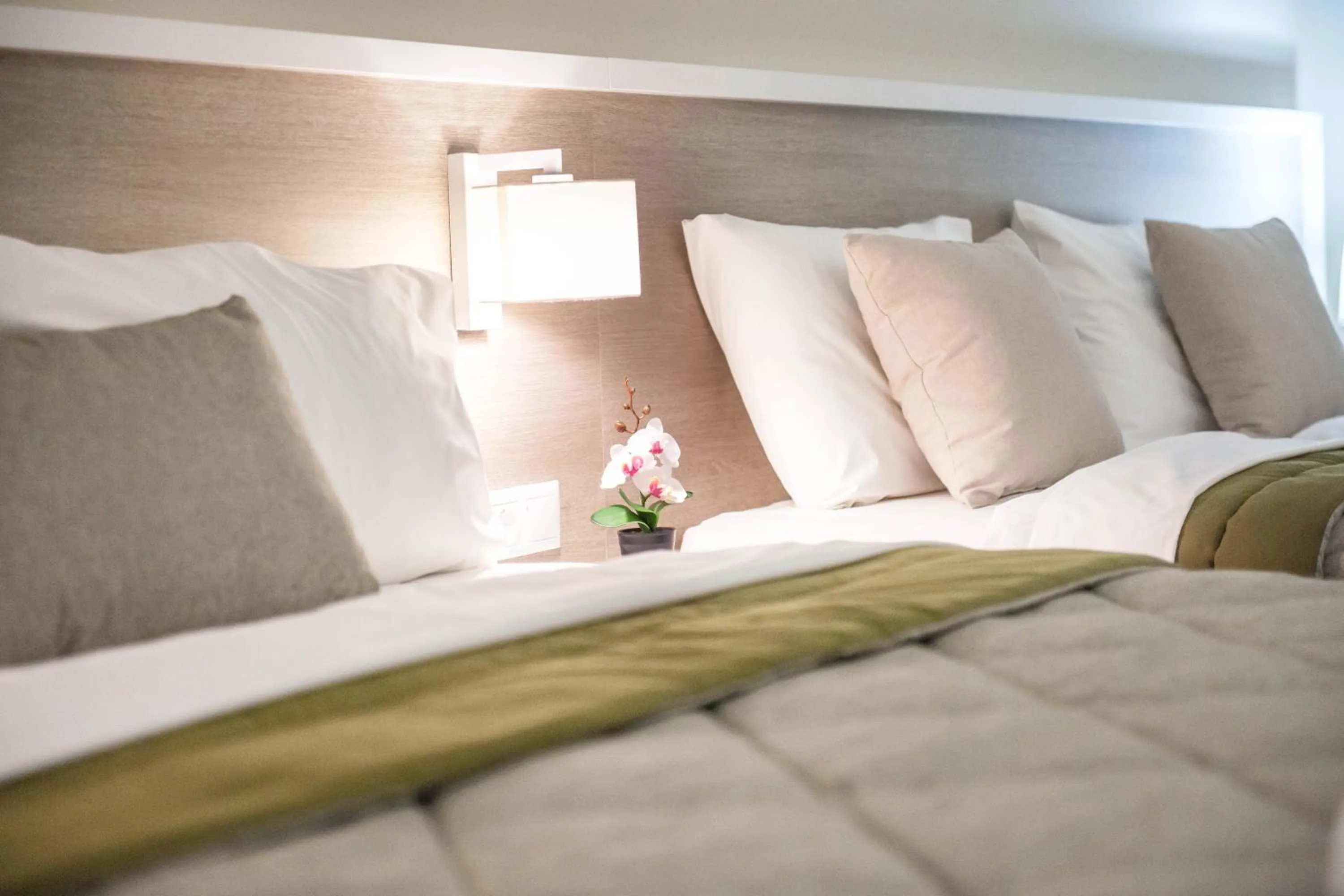 Bed in Hotel Vizantio