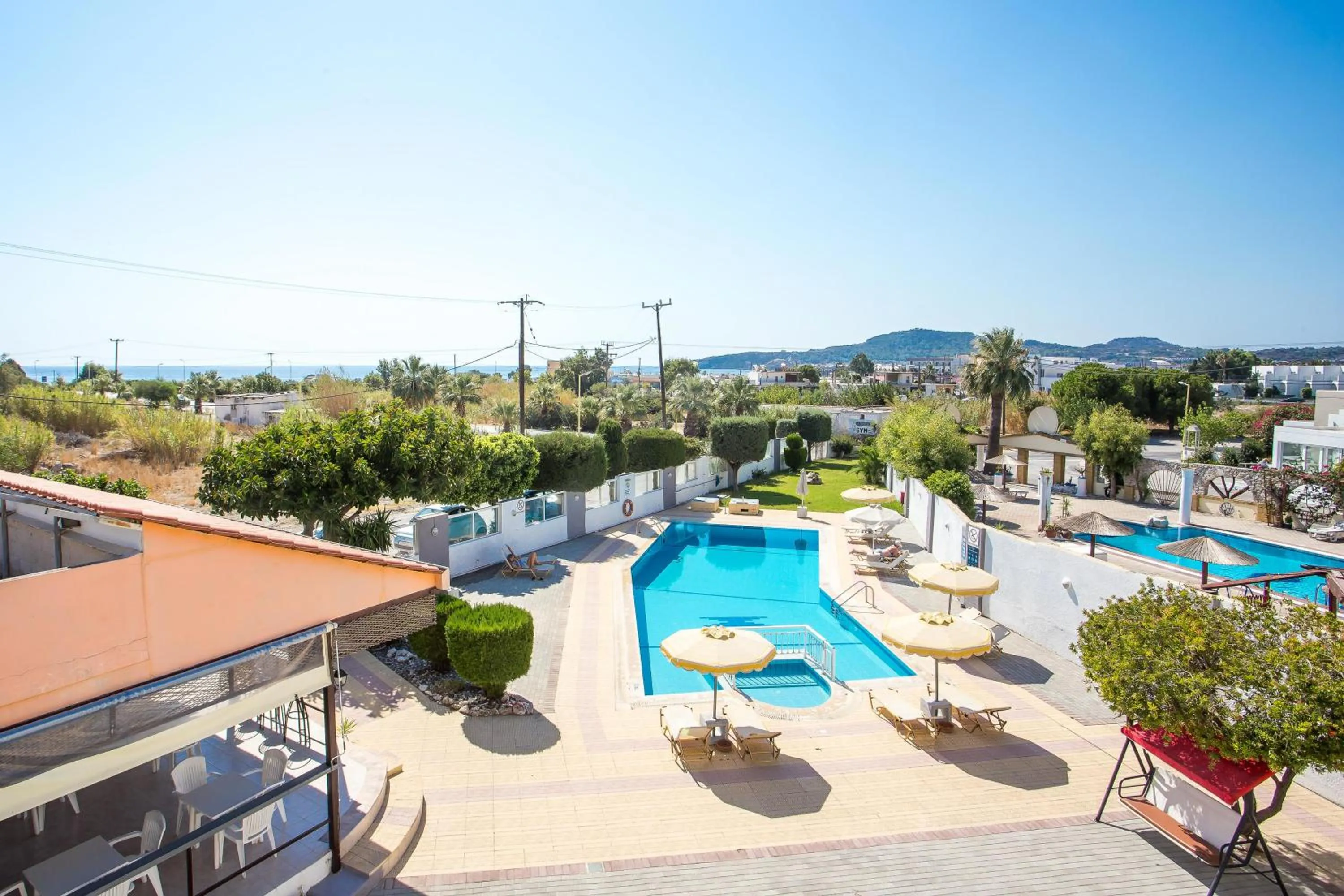 Pool view in Maroula Studios