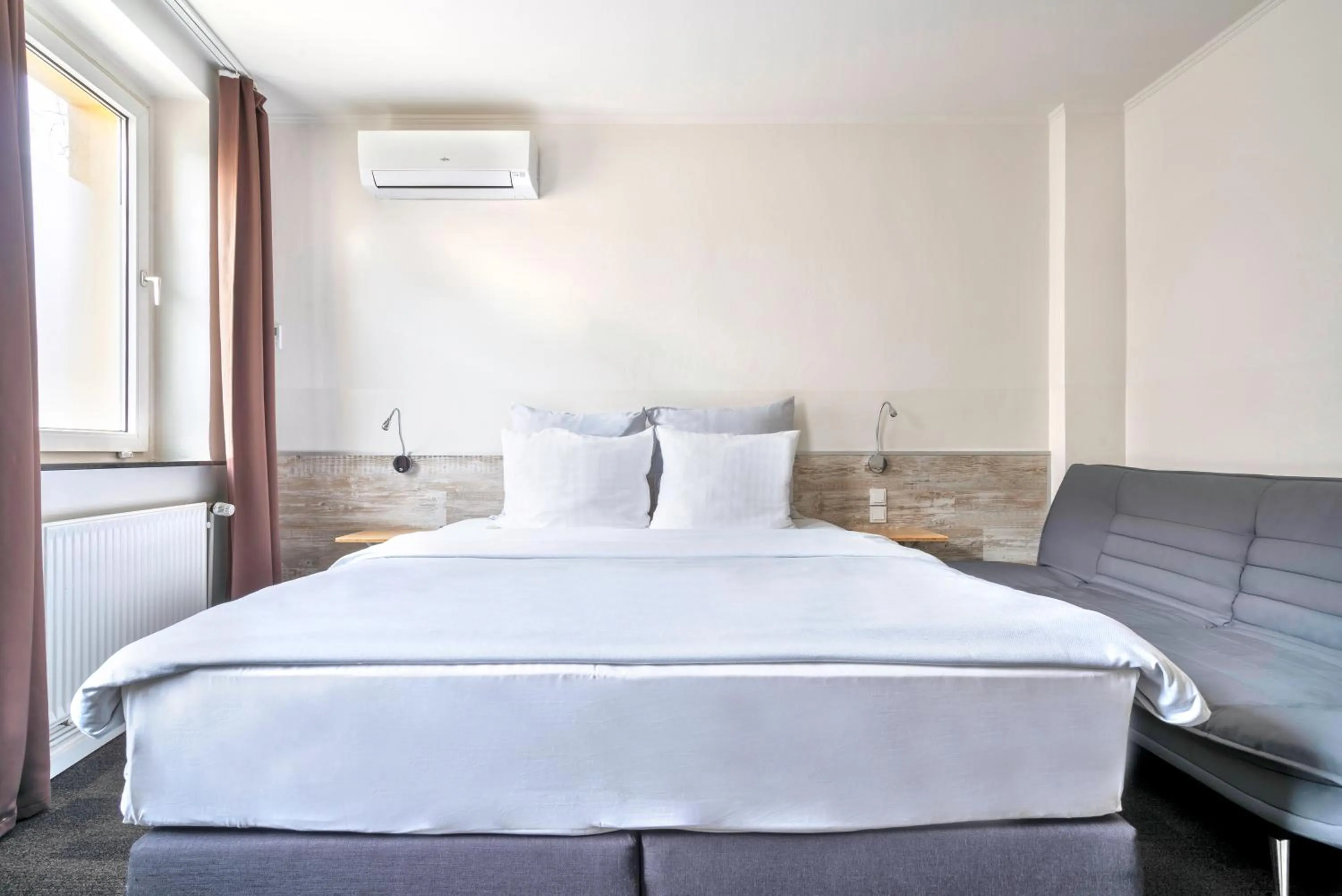 Bedroom, Bed in Design Hotel Wiegand