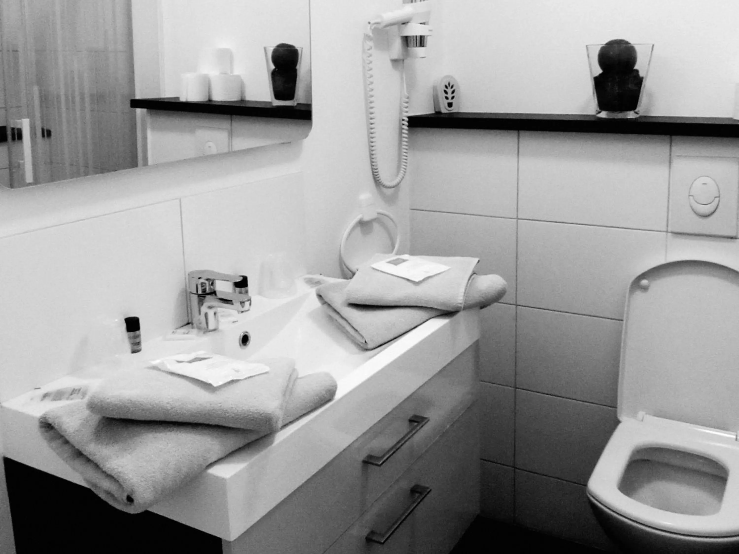Toilet in Hotel Restaurant de la Marne