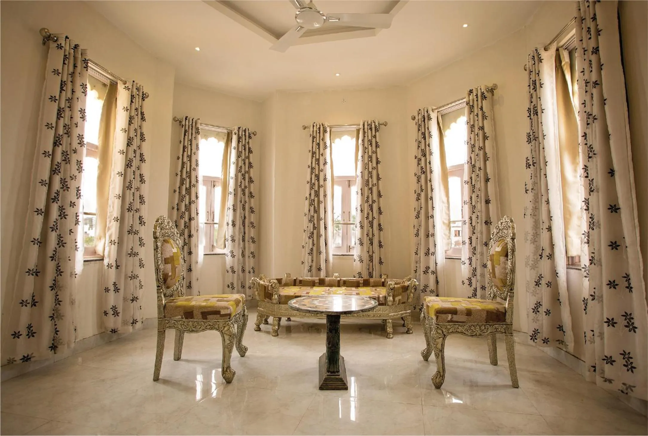 Seating area in Bloom Boutique l Lake Pichola