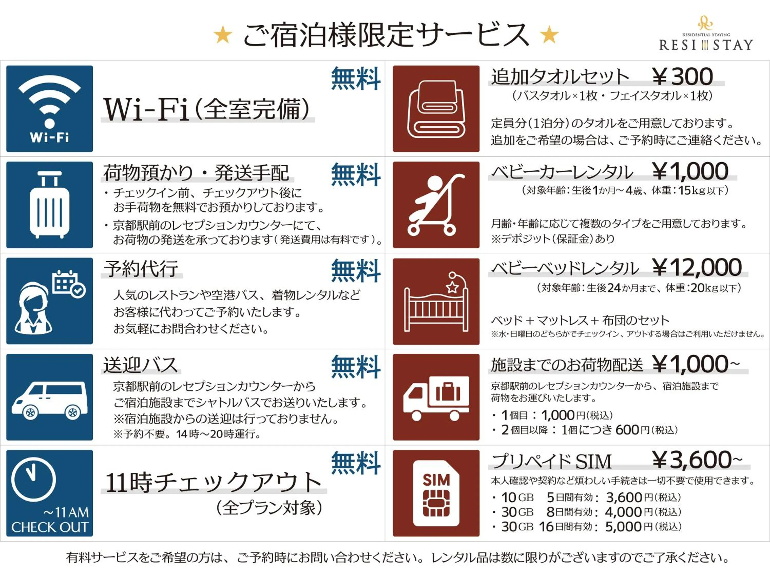 Text overlay in RESI STAY Yasaka-an