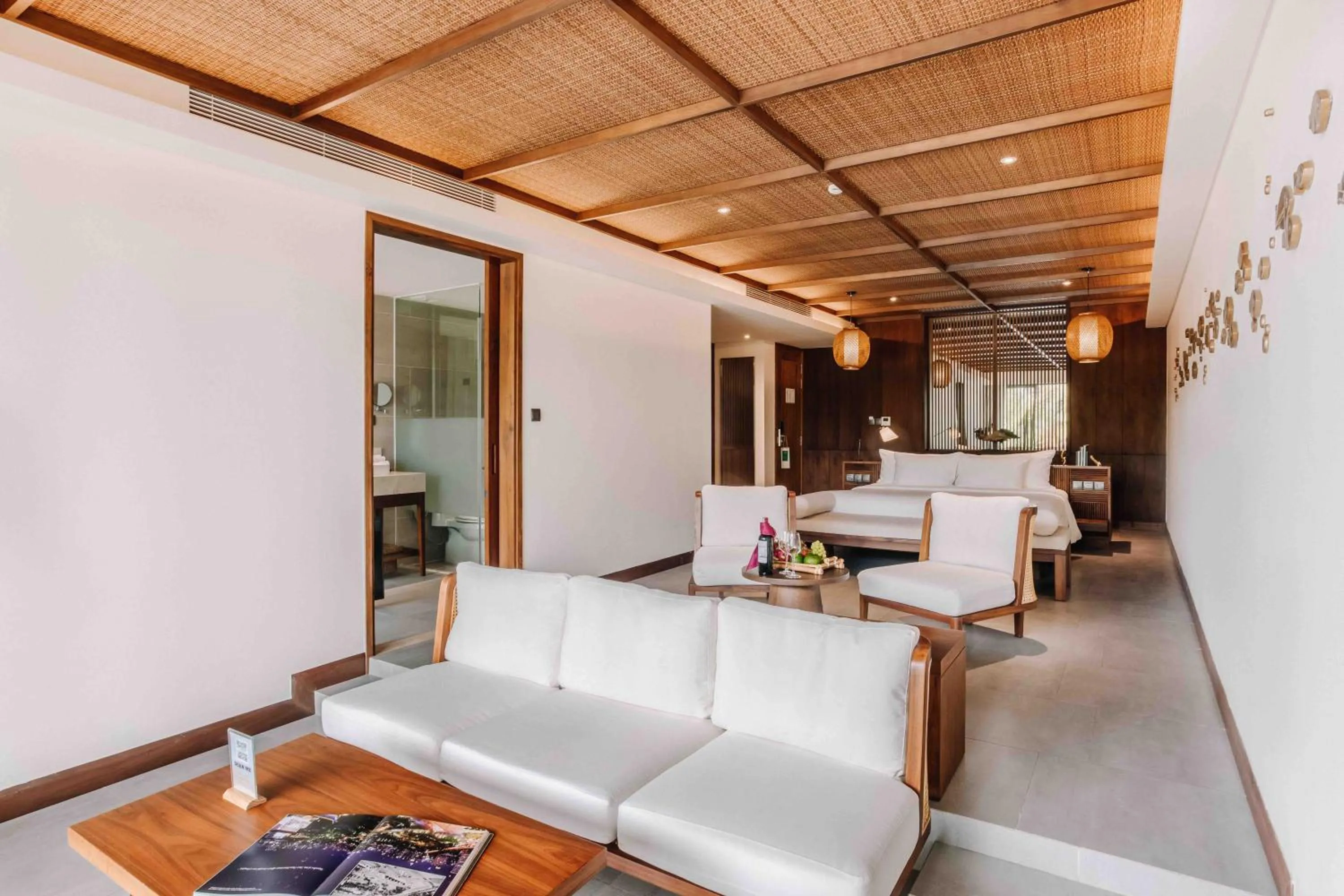 Bed in Dusit Princess Moonrise Beach Resort