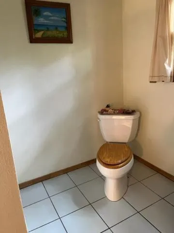 Bathroom in Backyard Garden Oasis