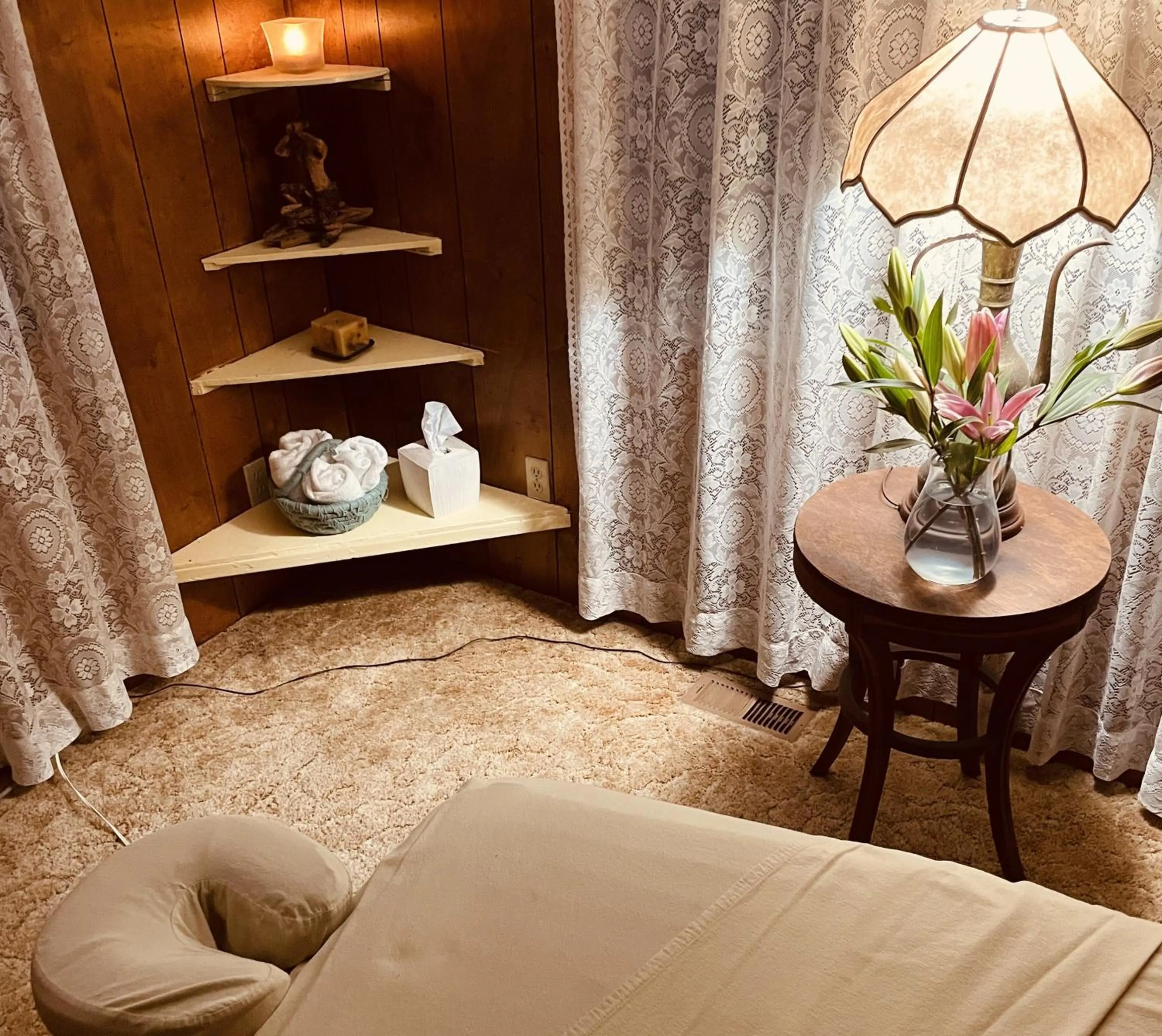 Massage in Backyard Garden Oasis