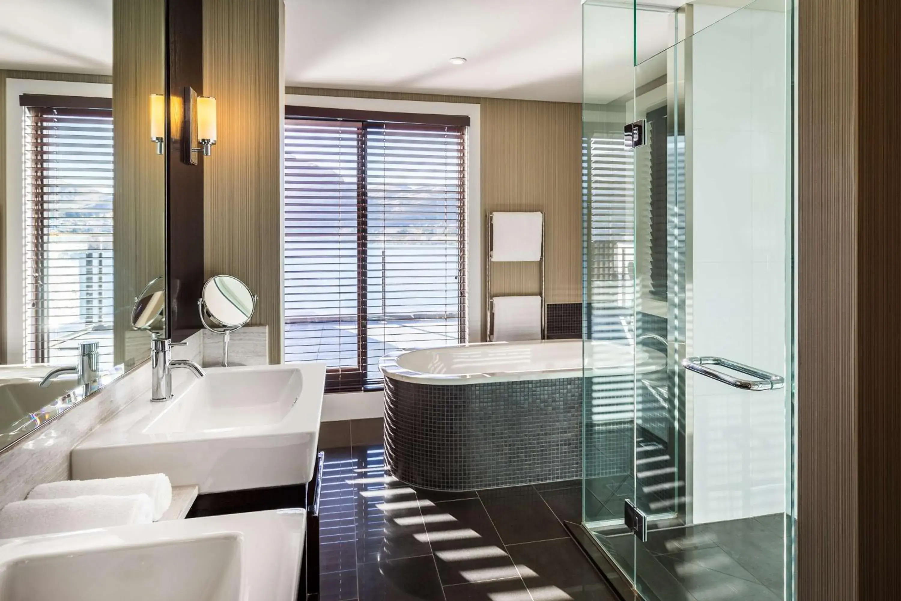 Bathroom in Hilton Queenstown Resort & Spa Bathroom in Hilton Queenstown Resort & Spa