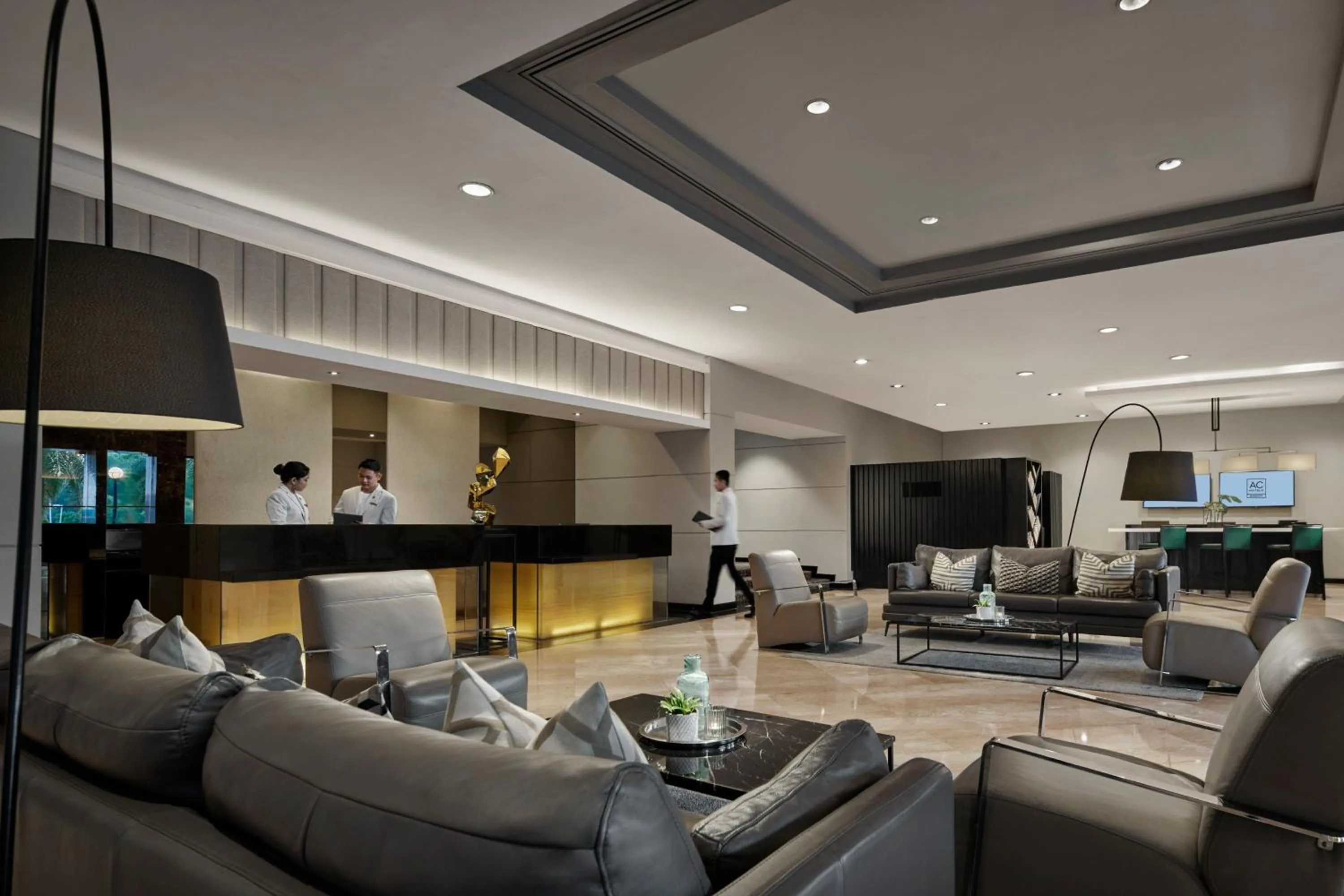 Lobby or reception in AC Hotel by Marriott Kuantan