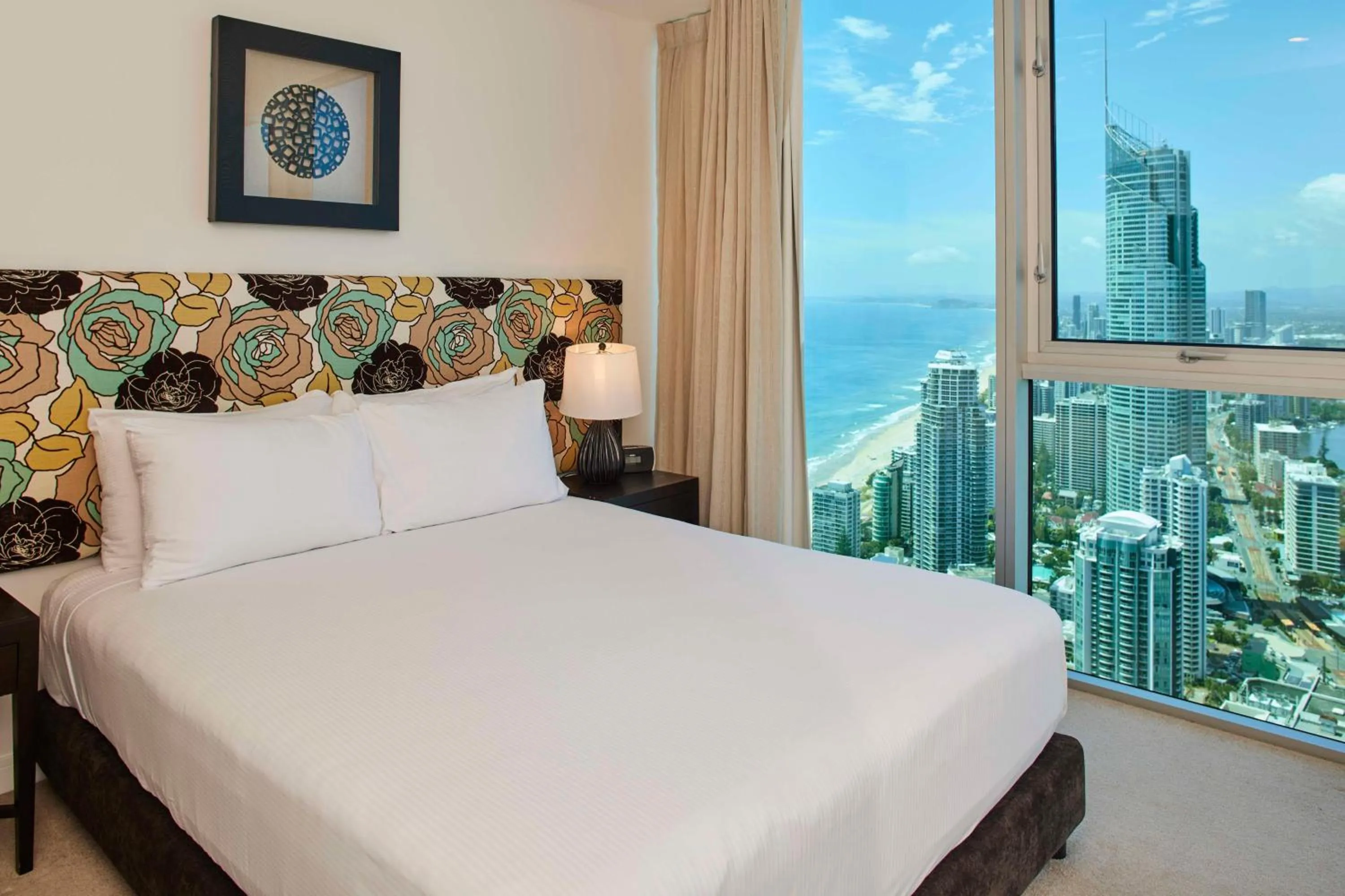 Bed in Hilton Surfers Paradise Hotel & Residences