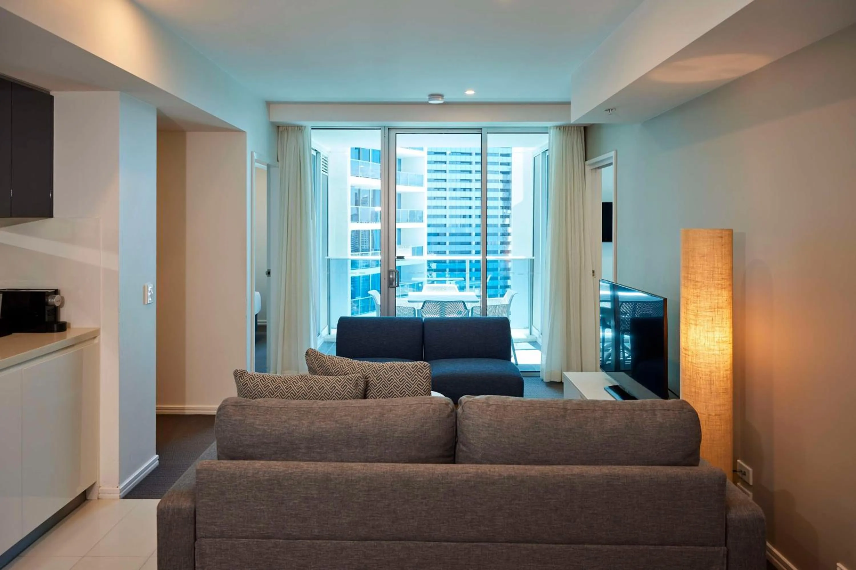 Living room in Hilton Surfers Paradise Hotel & Residences