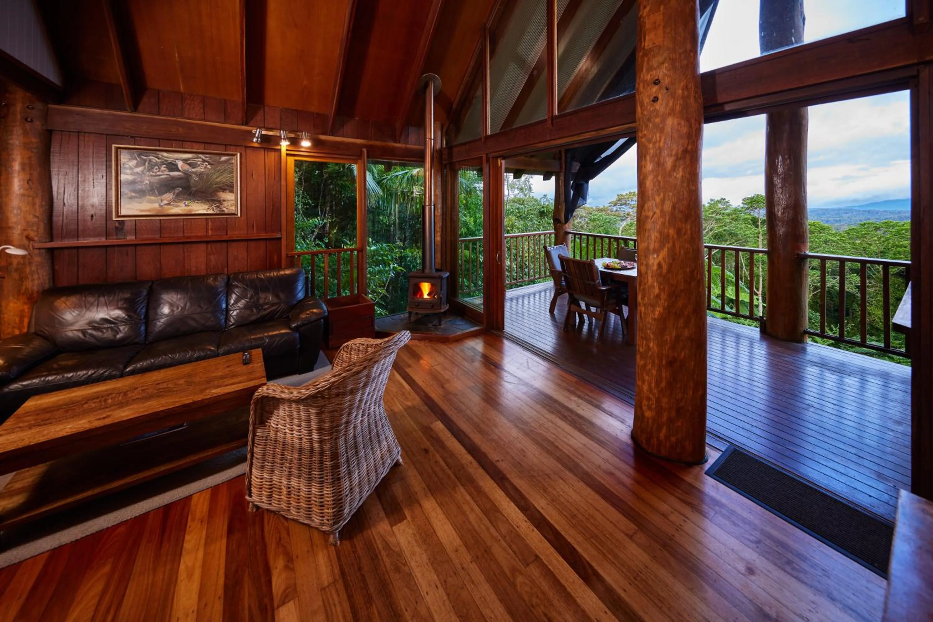 Living room in Rose Gums Wilderness Retreat