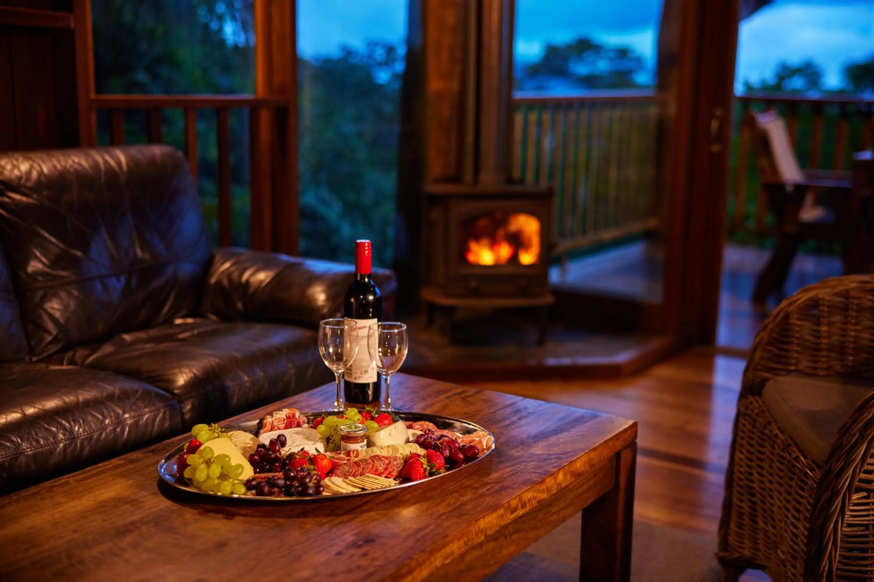 Living room in Rose Gums Wilderness Retreat