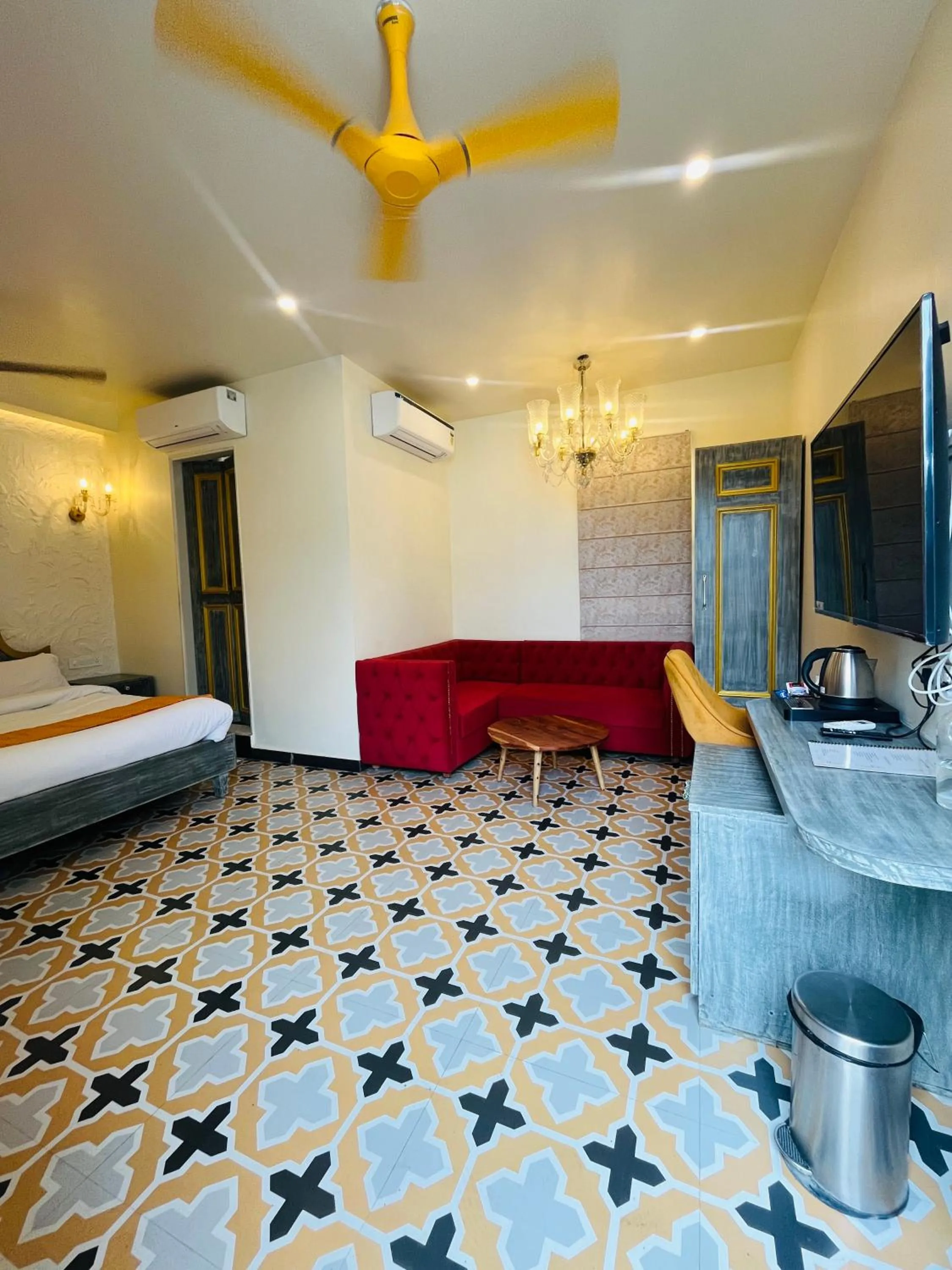 Living room, Bed in Stay Banaras - A Boutique Hotel