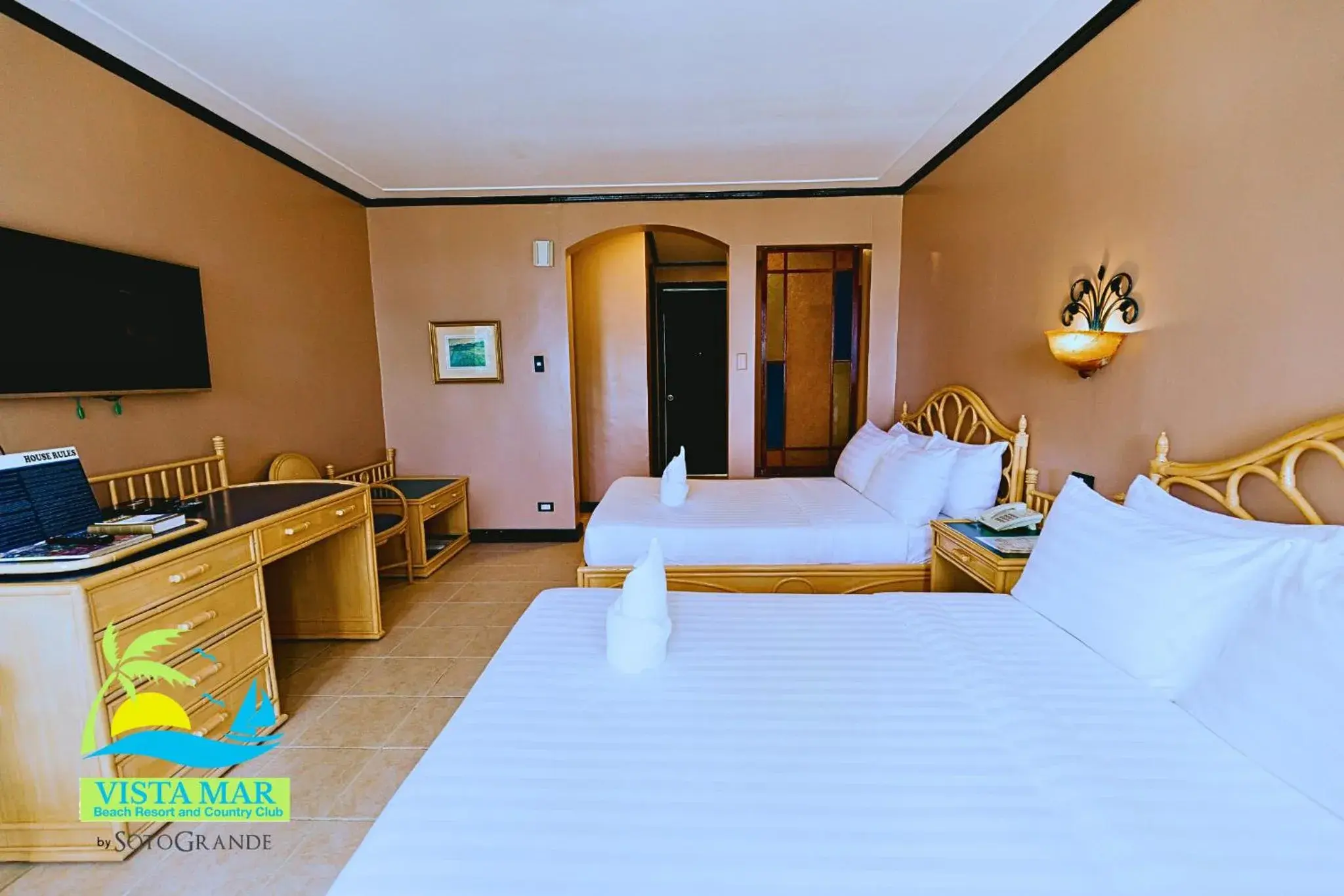 Bed in Vista Mar Beach Resort and Country Club Bed in Vista Mar Beach Resort and Country Club