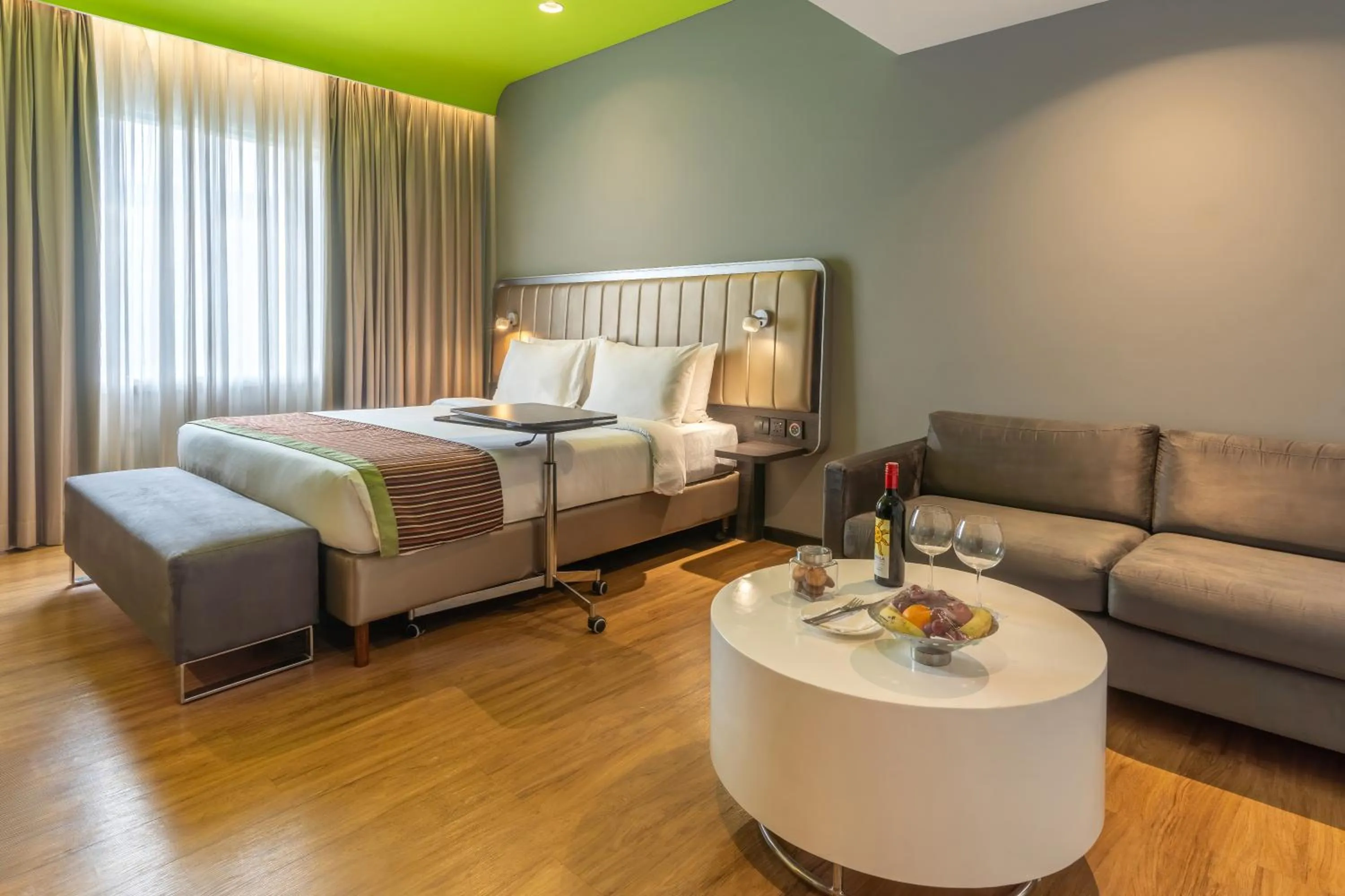 Seating area, Bed in Park Inn by Radisson,South Delhi