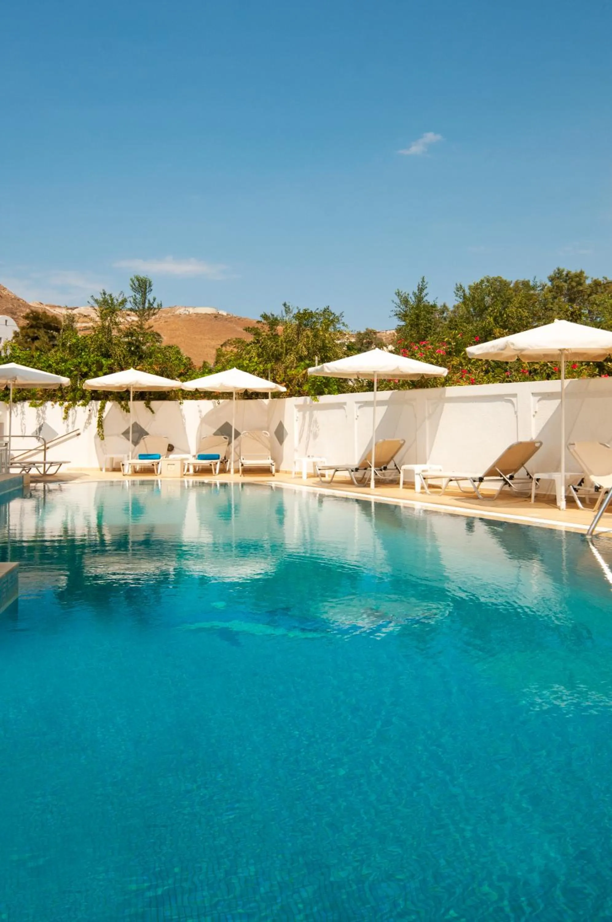 Pool view in Glaros Hotel