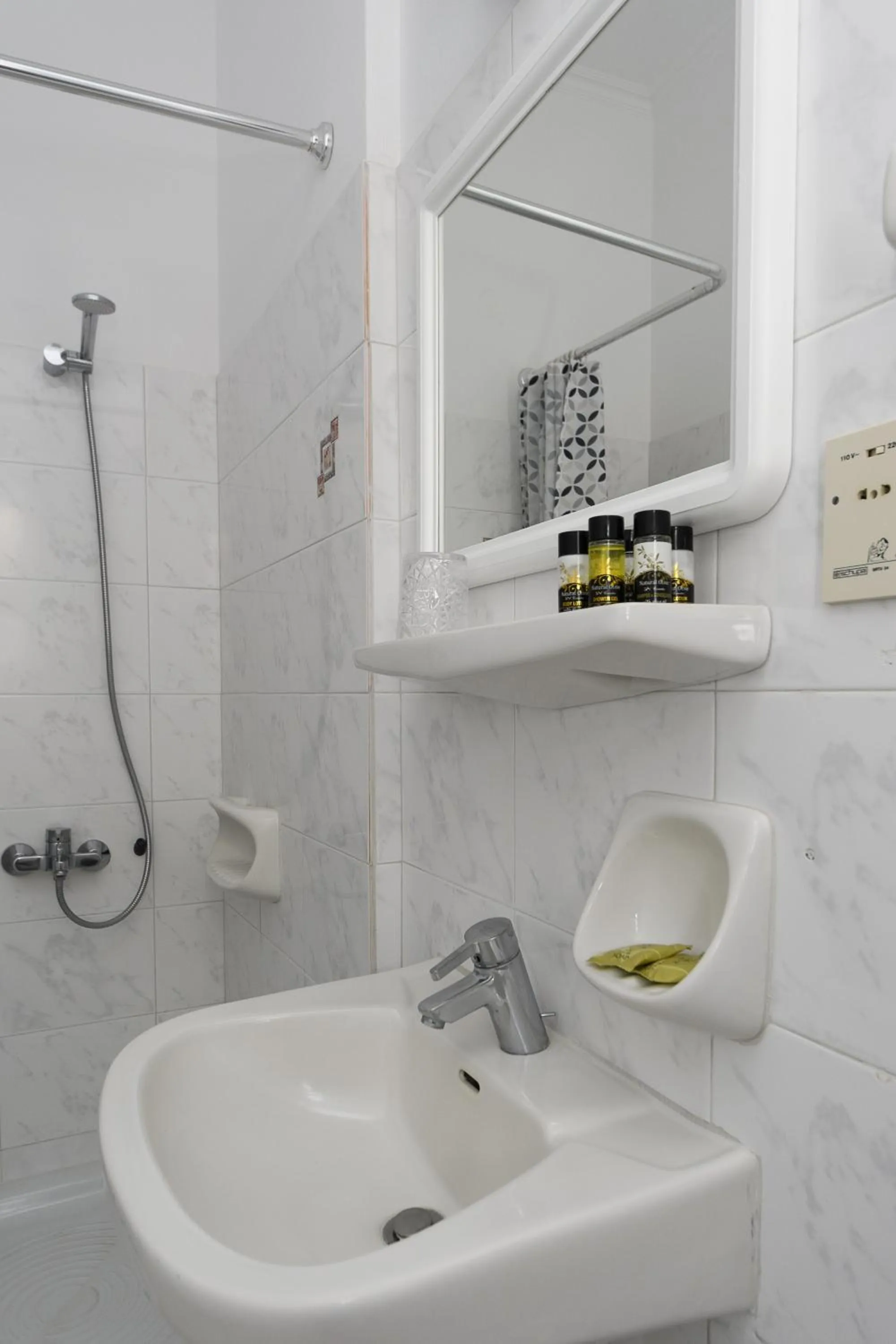 Shower in Glaros Hotel