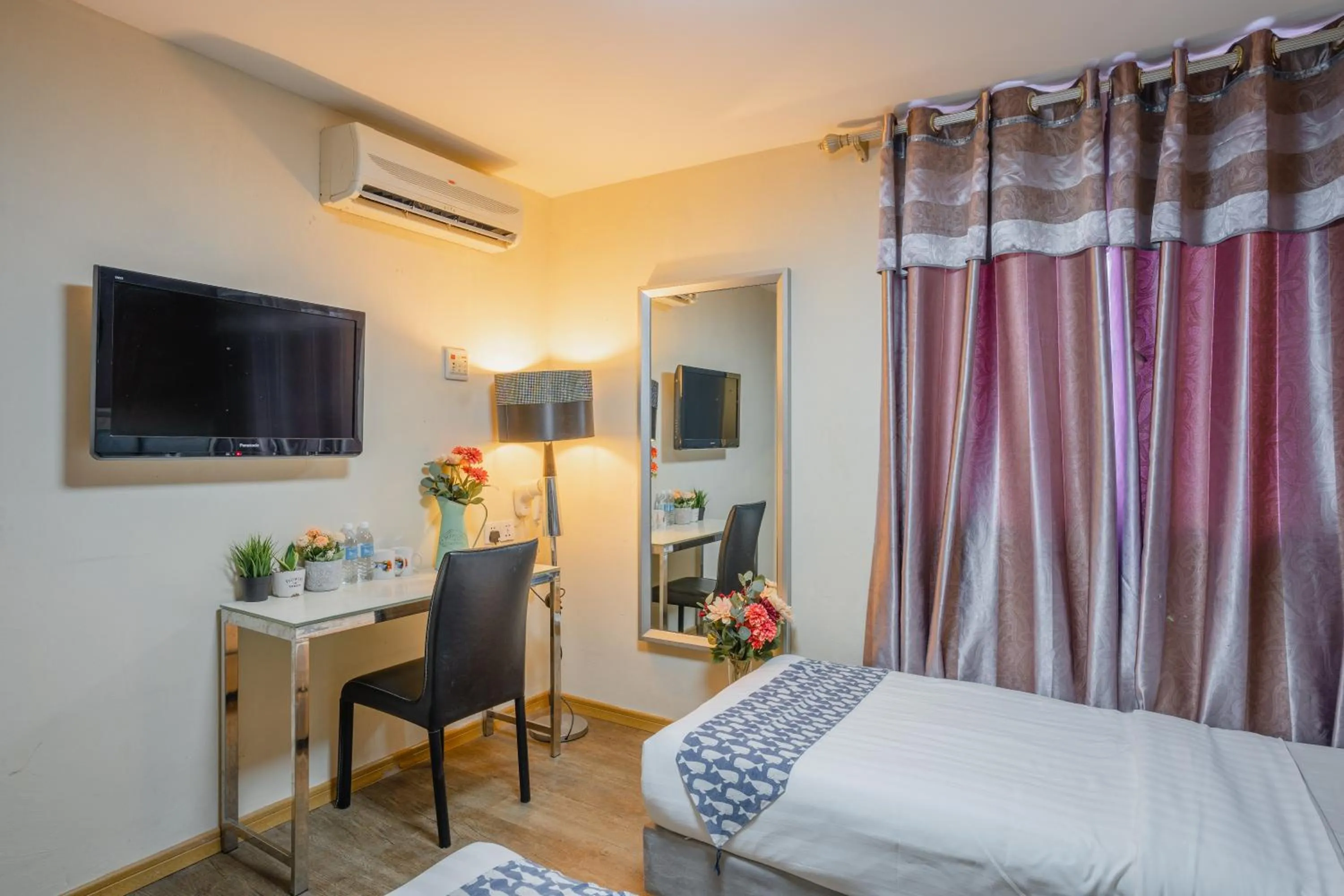 Bed in Euro Rich Hotel Melaka