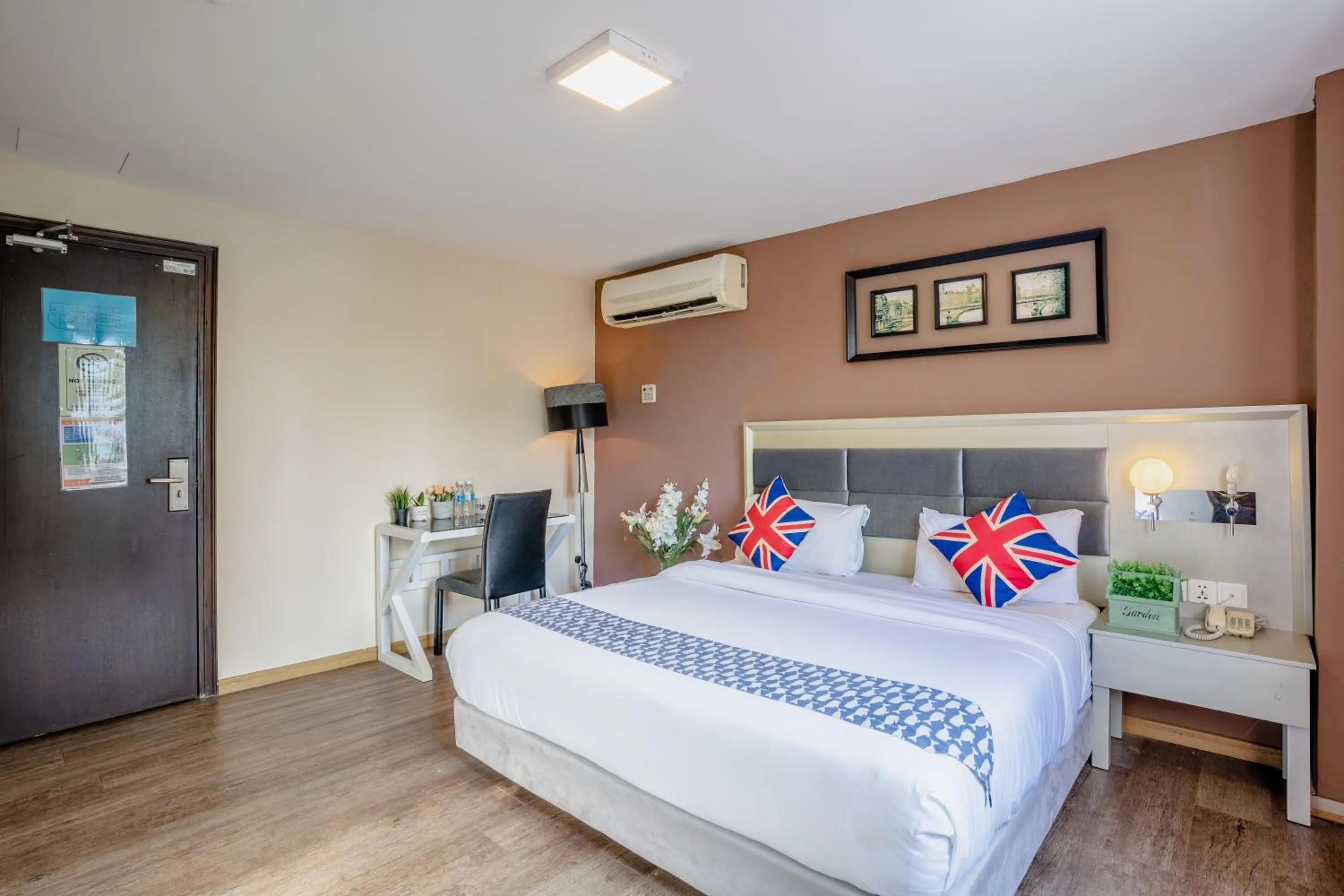 Bed in Euro Rich Hotel Melaka