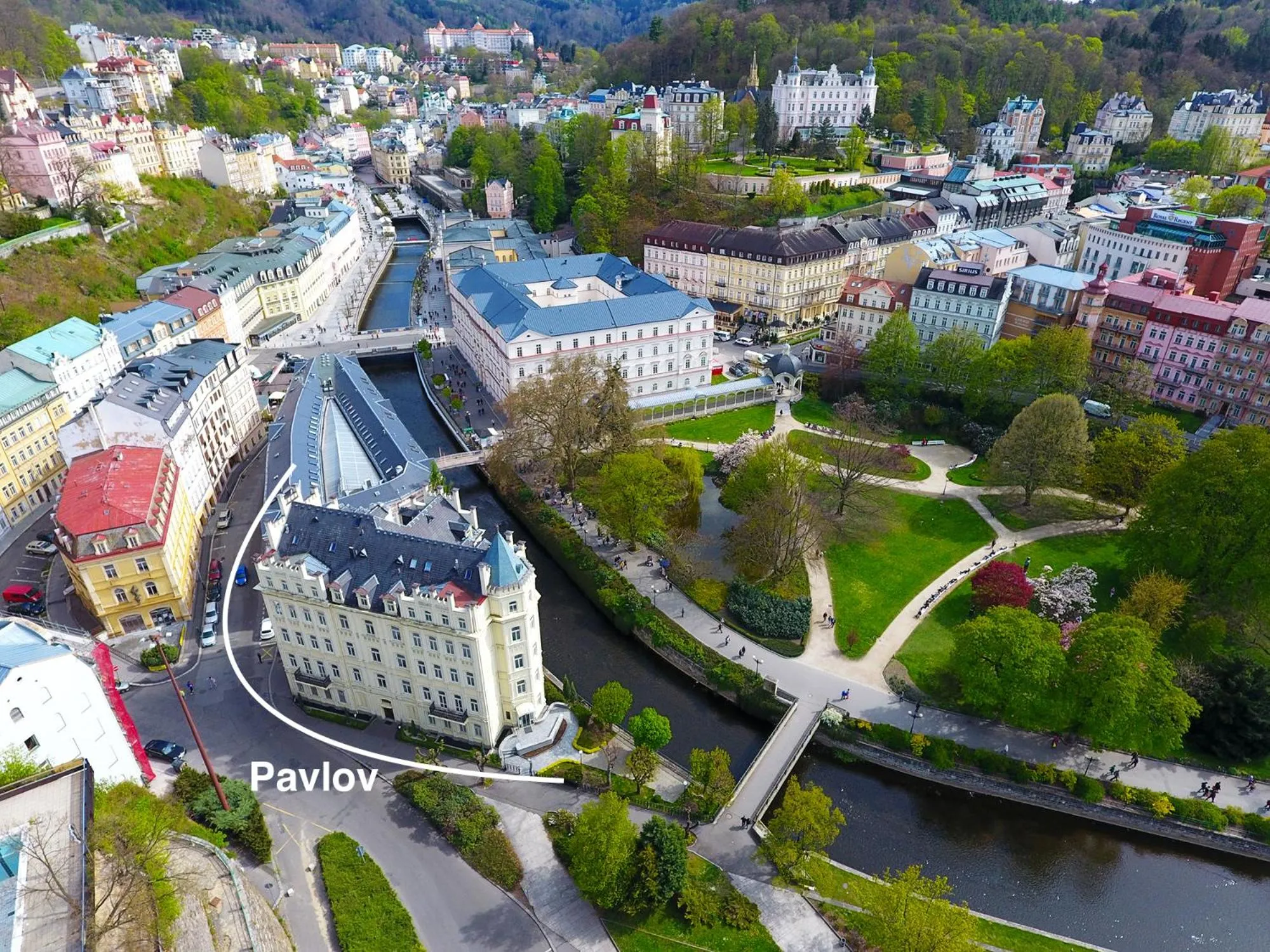 Bird's eye view in Hotel Pavlov